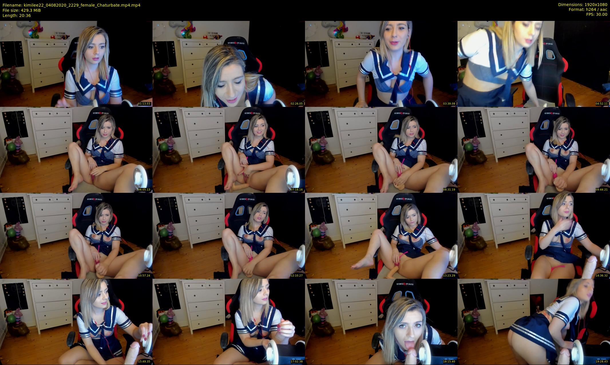 kimilee22 — 21 minute Chaturbate female cam show recording, 1080p, Aug 4, 2020