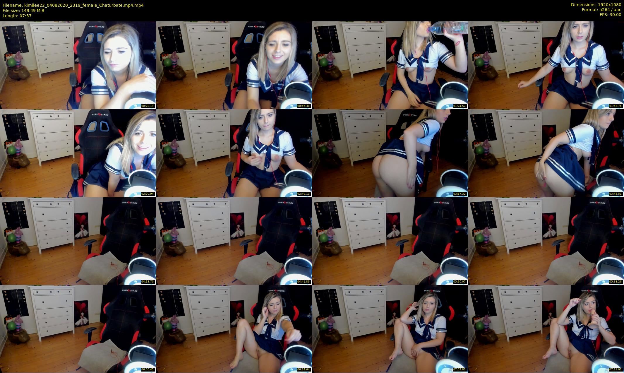 kimilee22 — 8 minute Chaturbate female cam show recording, 1080p, Aug 4, 2020