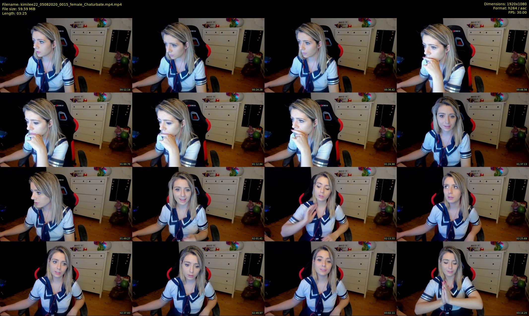 kimilee22 — 4 minute Chaturbate female cam show recording, 1080p, Aug 5, 2020