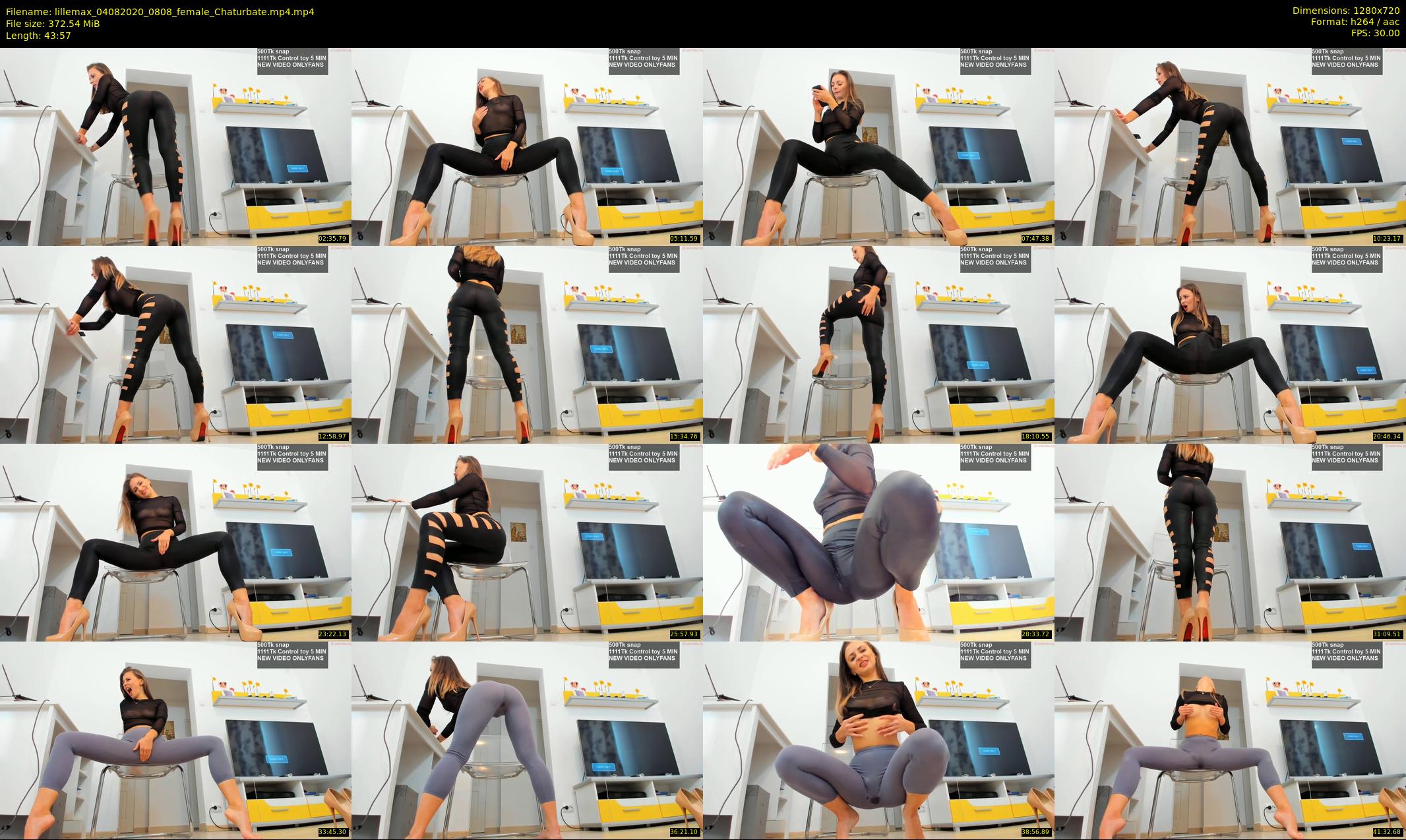 lillemax — 44 minute Chaturbate female cam show recording, 720p, Aug 4, 2020