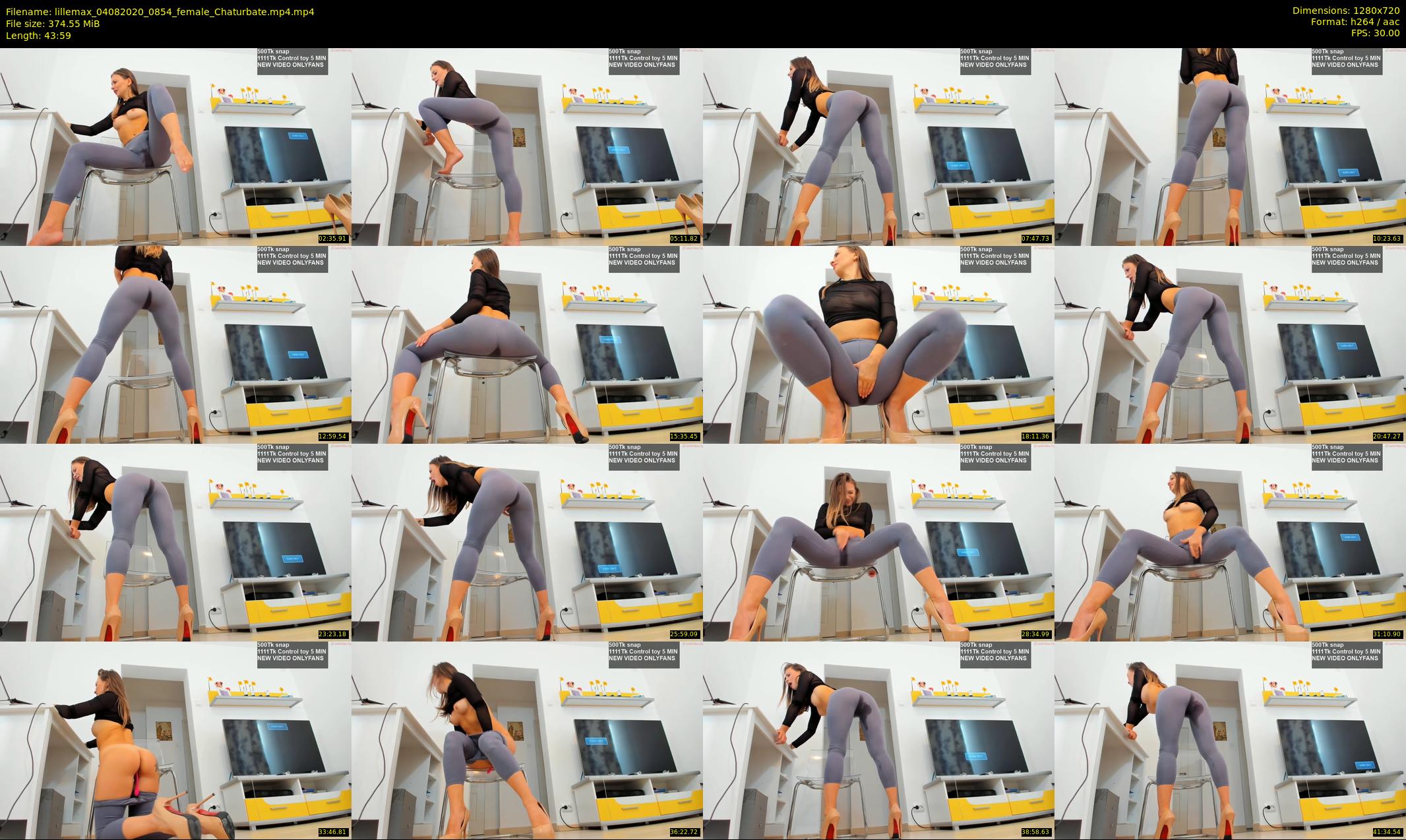 lillemax — 44 minute Chaturbate female cam show recording, 720p, Aug 4, 2020