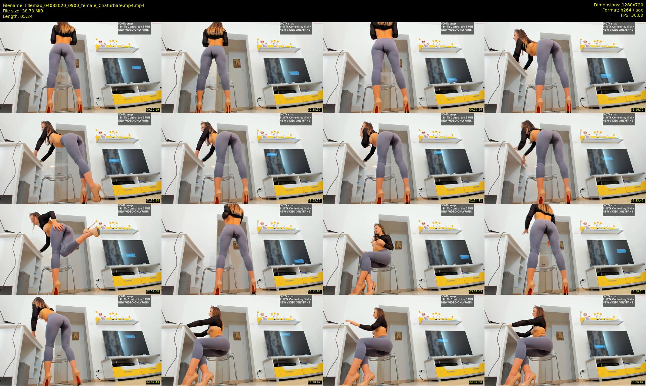 lillemax — 6 minute Chaturbate female cam show recording, 720p, Aug 4, 2020