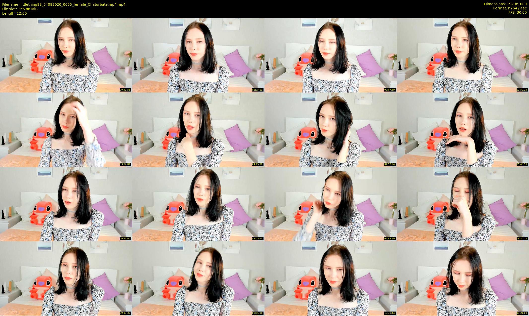 littlething88 — 12 minute Chaturbate female cam show recording, 1080p, Aug 4, 2020