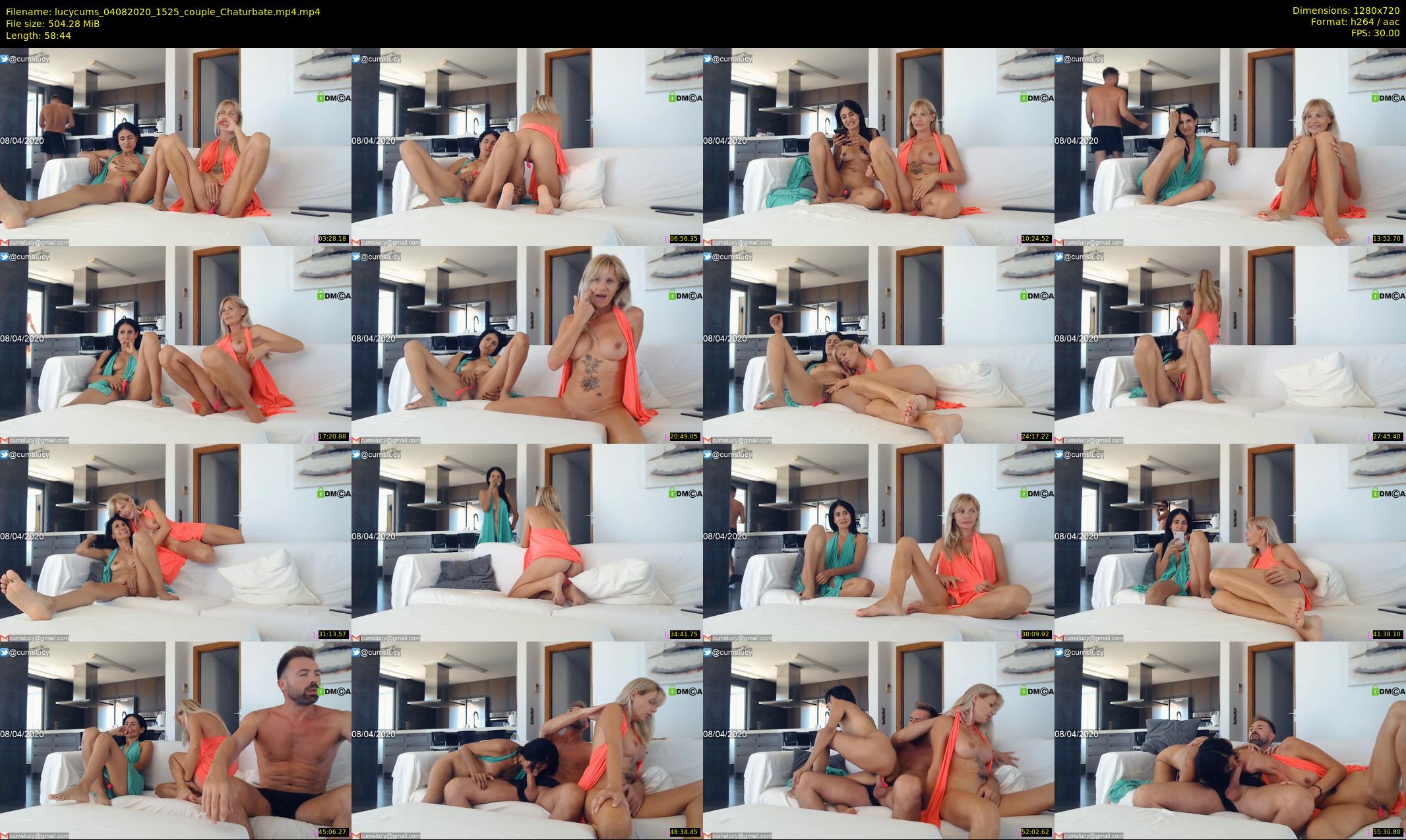 lucycums — 59 minute Chaturbate couple cam show recording, 720p, Aug 4, 2020