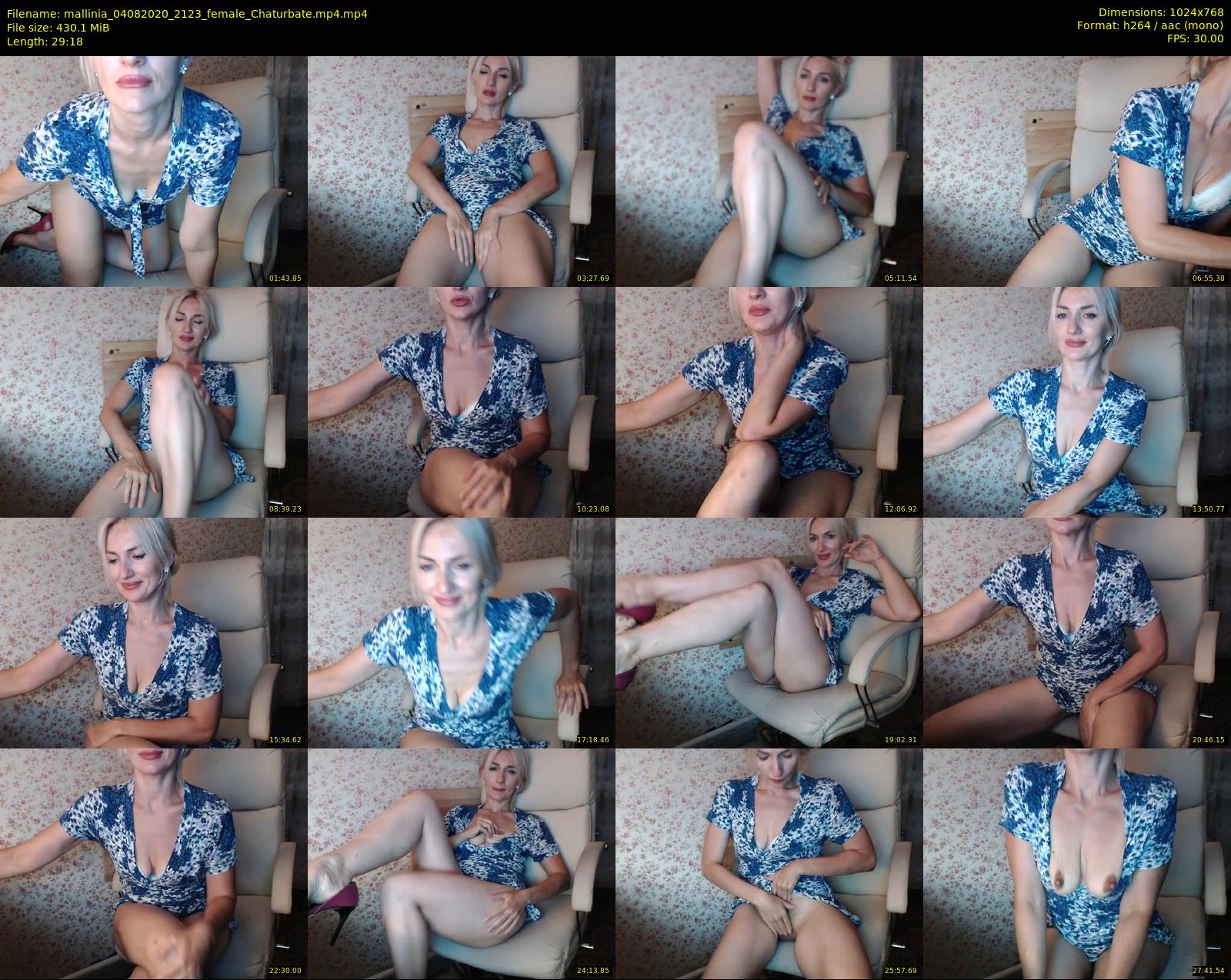 mallinia — 30 minute Chaturbate female cam show recording, 720p, Aug 4, 2020
