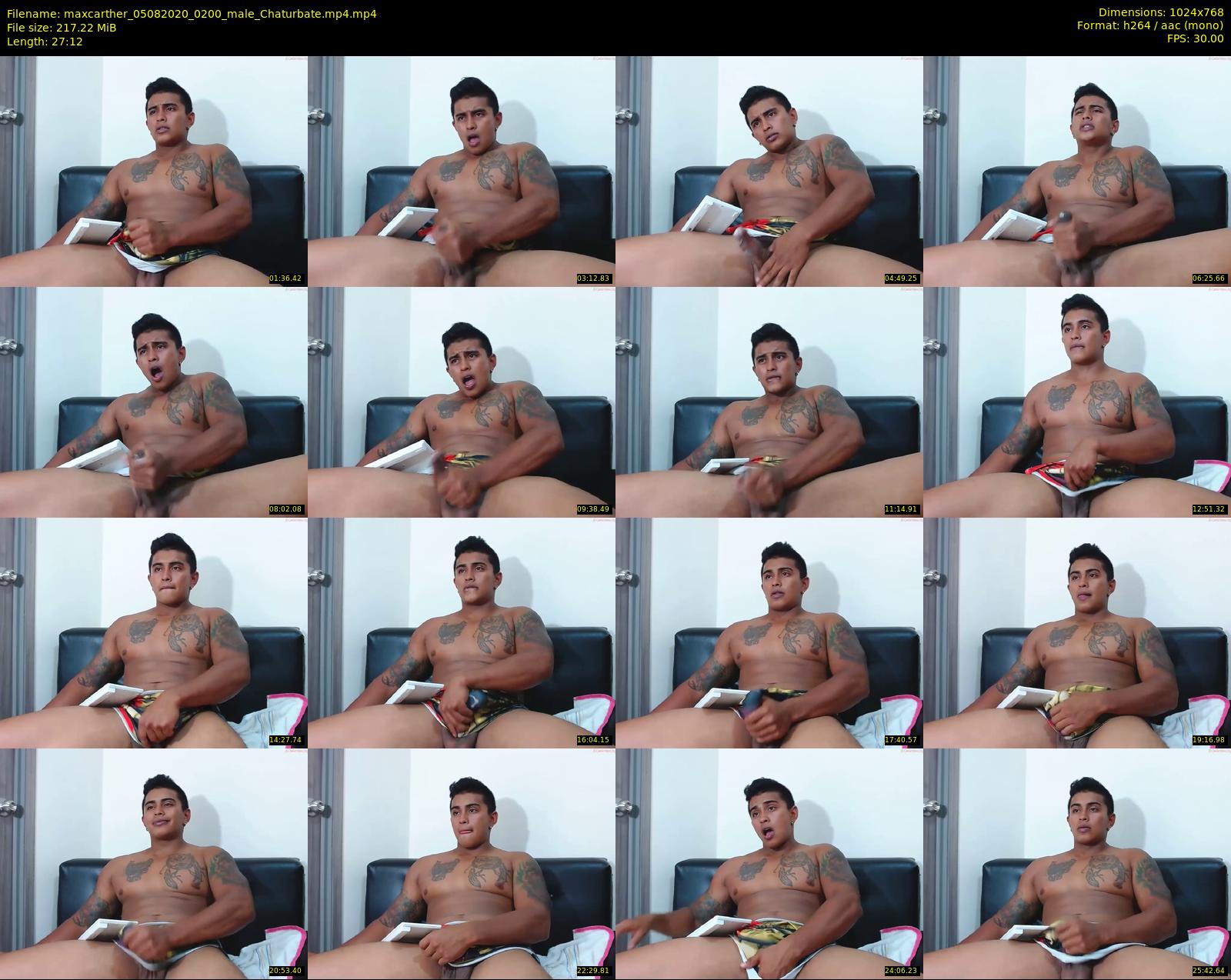 maxcarther — 28 minute Chaturbate male cam show recording, 720p, Aug 5, 2020