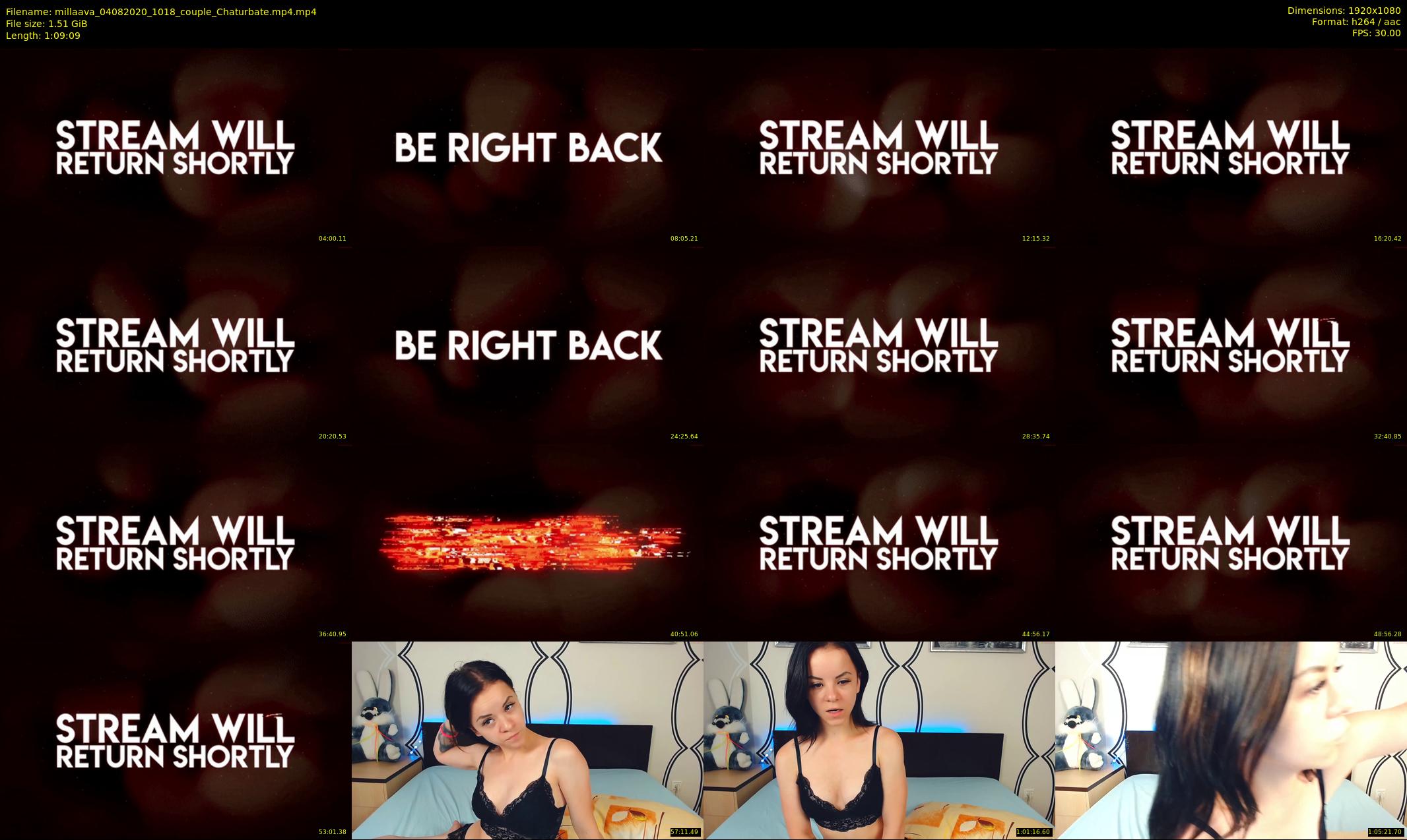 millaava — 70 minute Chaturbate female cam show recording, 1080p, Aug 4, 2020