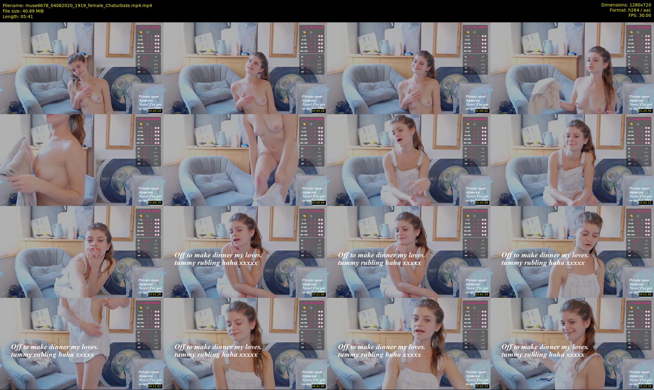 muse6678 — 6 minute Chaturbate female cam show recording, 720p, Aug 4, 2020