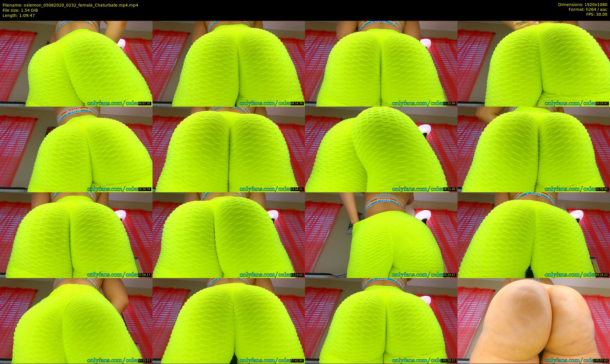 oxlemon — 70 minute Chaturbate female cam show recording, 1080p, Aug 5, 2020