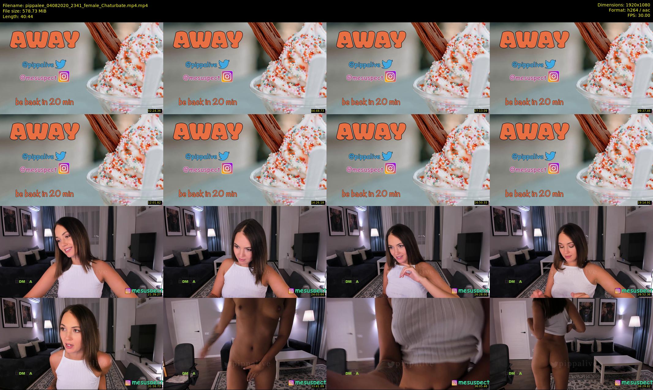 pippalee — 41 minute Chaturbate female cam show recording, 1080p, Aug 4, 2020