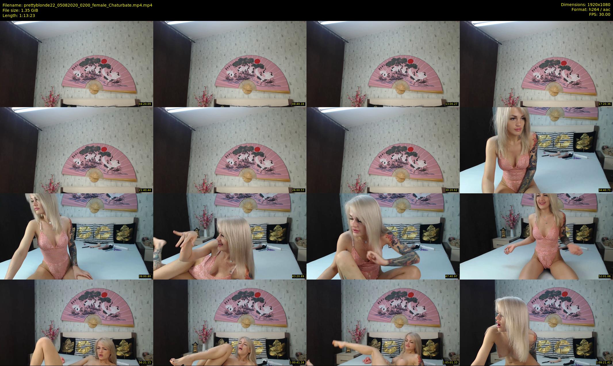 prettyblonde22 — 74 minute Chaturbate female cam show recording, 1080p, Aug 5, 2020