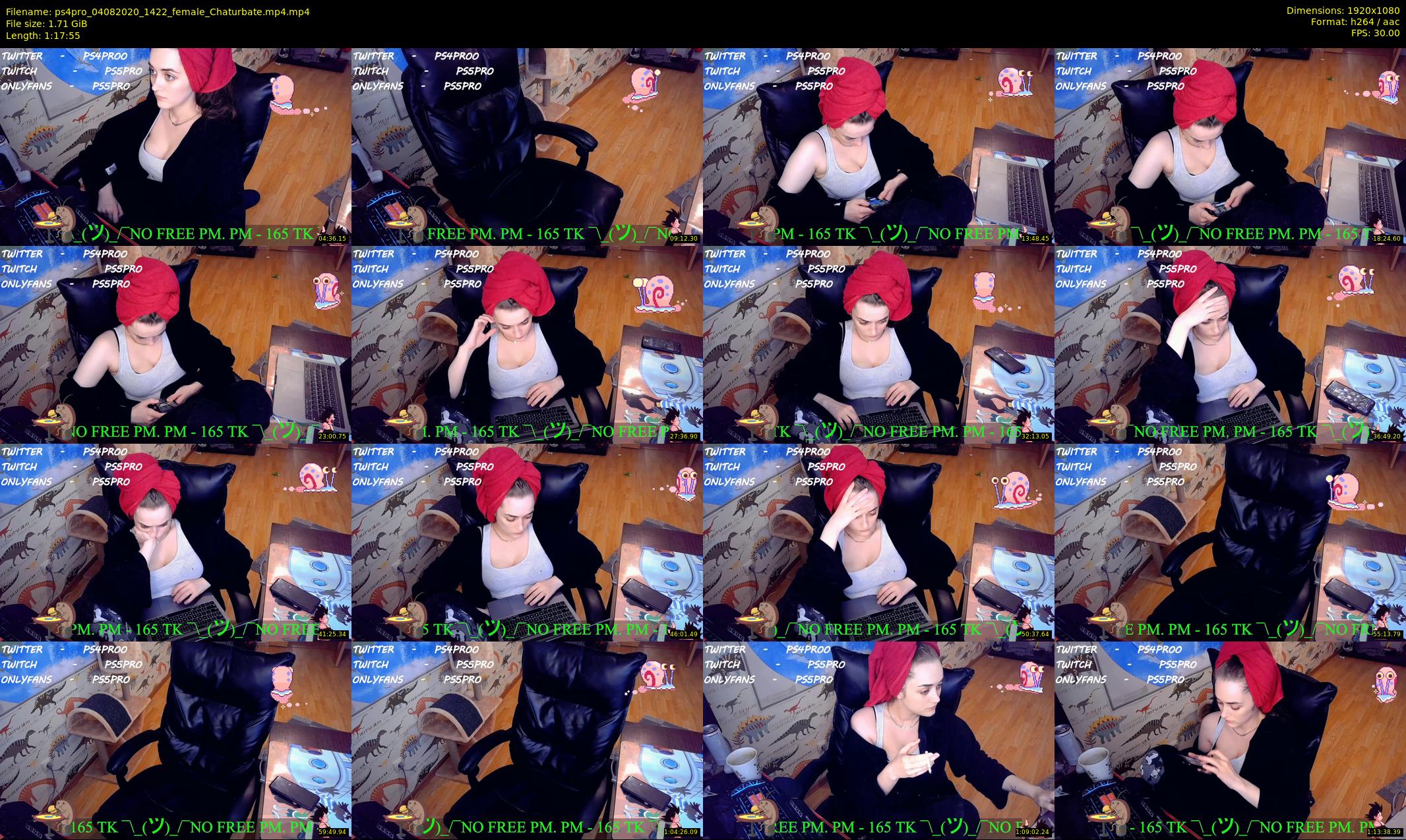 ps4pro — 78 minute Chaturbate female cam show recording, 1080p, Aug 4, 2020