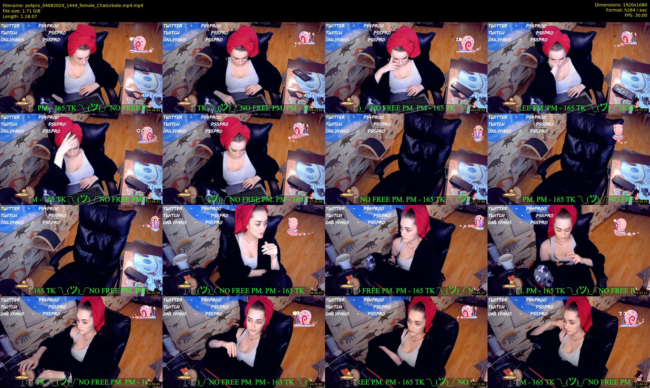 ps4pro — 79 minute Chaturbate female cam show recording, 1080p, Aug 4, 2020