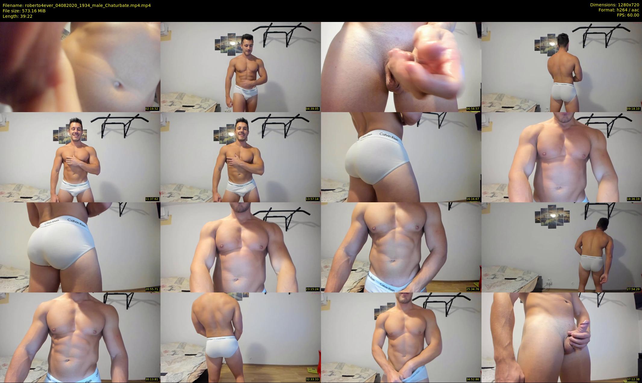 roberto4ever — 40 minute Chaturbate male cam show recording, 720p, Aug 4, 2020