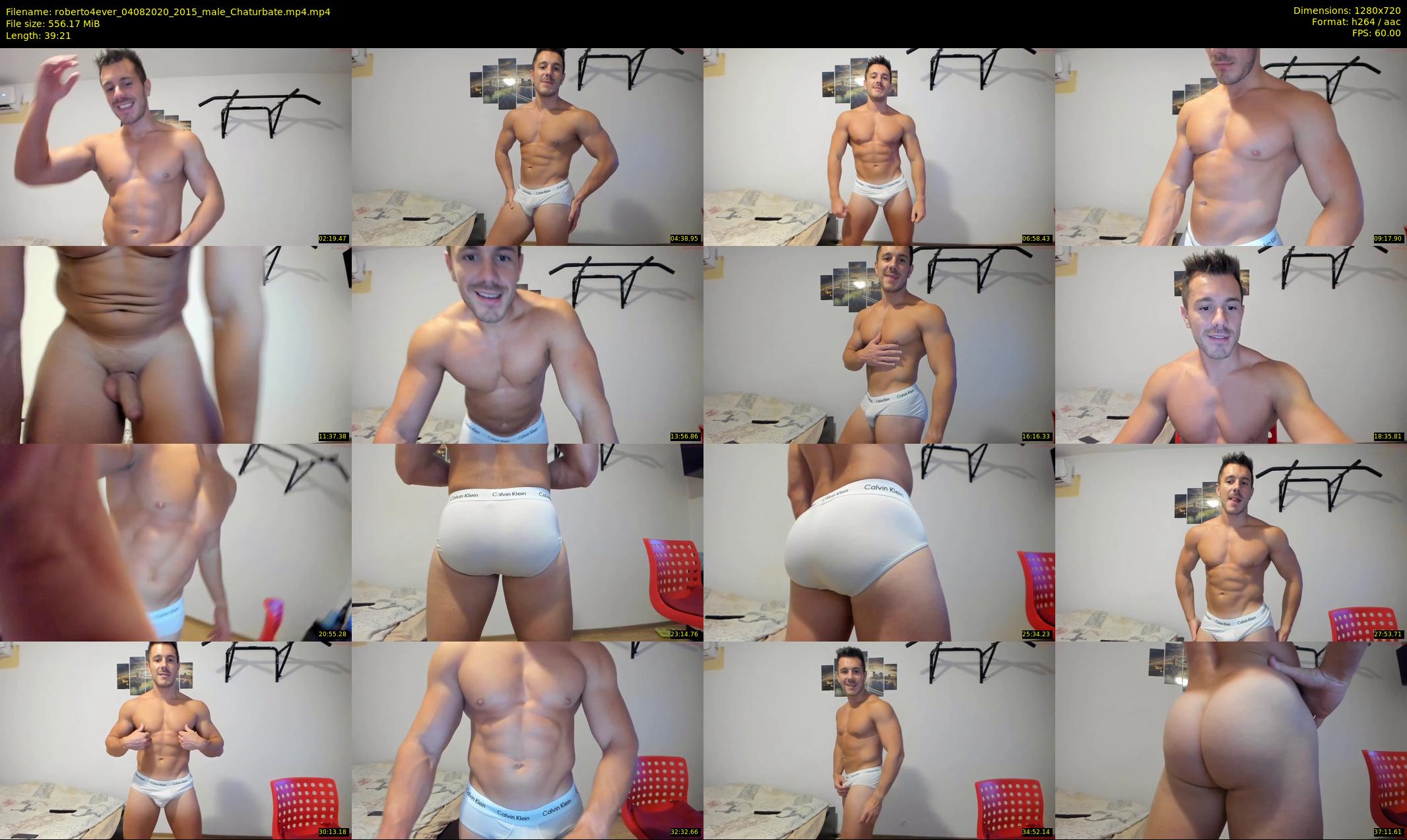 roberto4ever — 40 minute Chaturbate male cam show recording, 720p, Aug 4, 2020