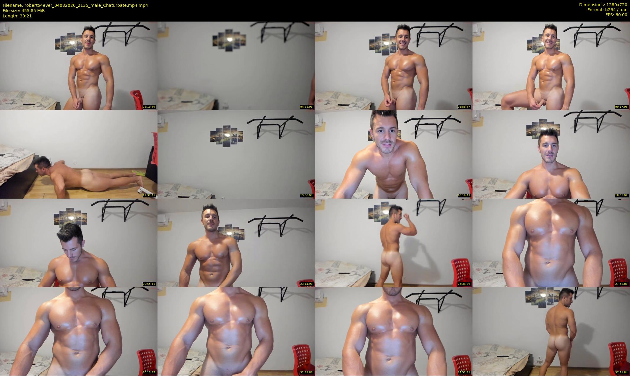 roberto4ever — 40 minute Chaturbate male cam show recording, 720p, Aug 4, 2020