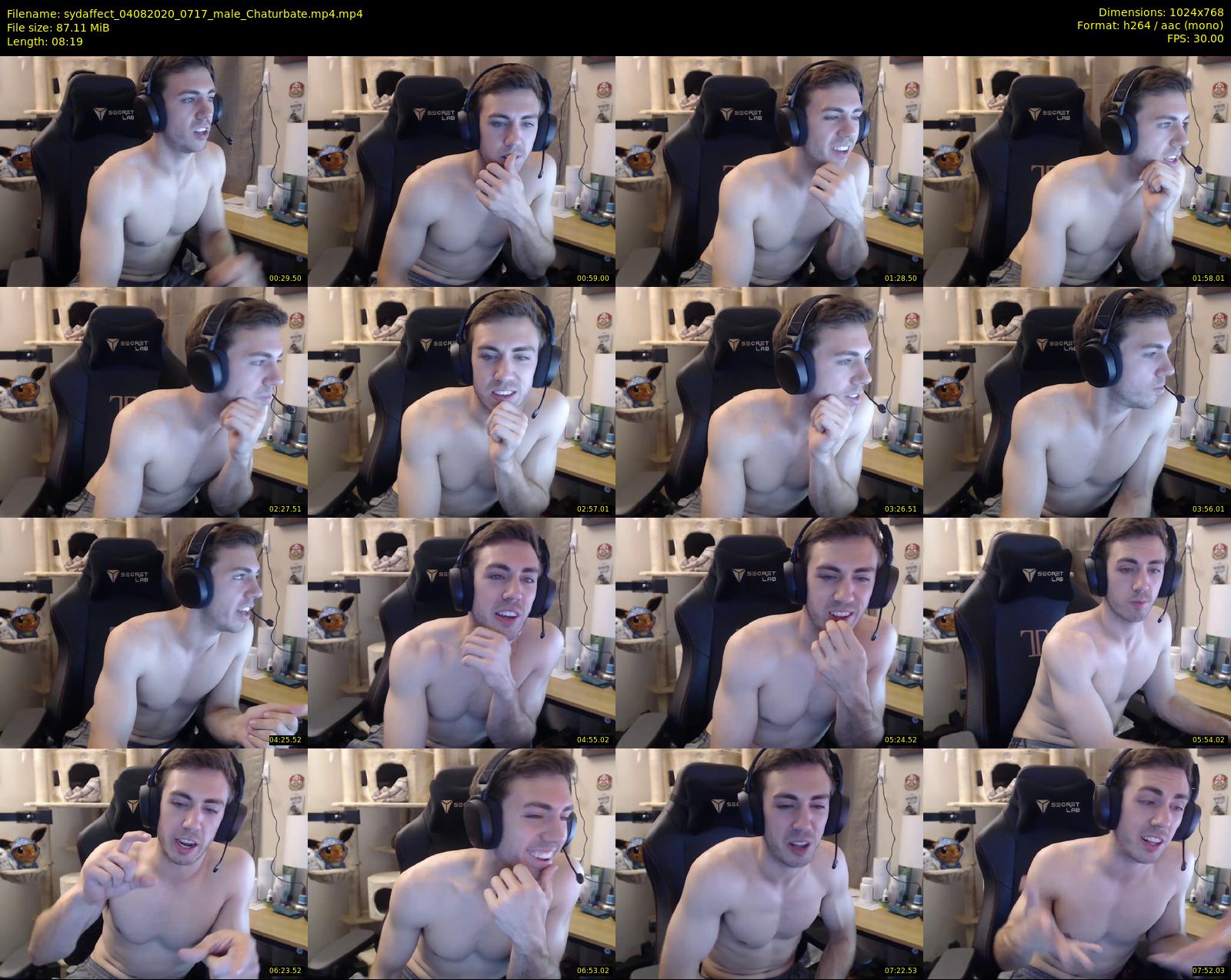 sydaffect — 9 minute Chaturbate male cam show recording, 720p, Aug 4, 2020