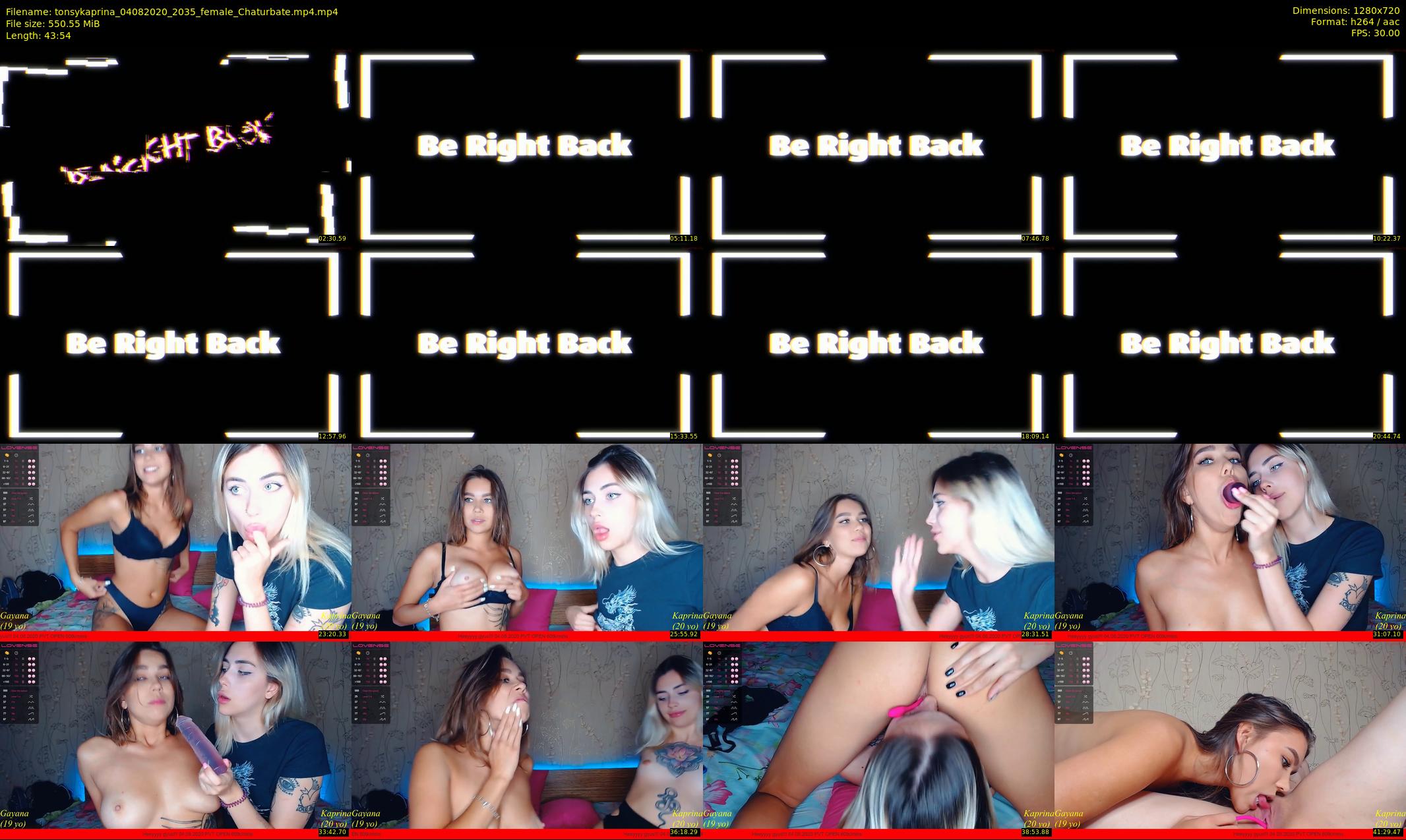 tonsykaprina — 44 minute Chaturbate couple cam show recording, 720p, Aug 4, 2020