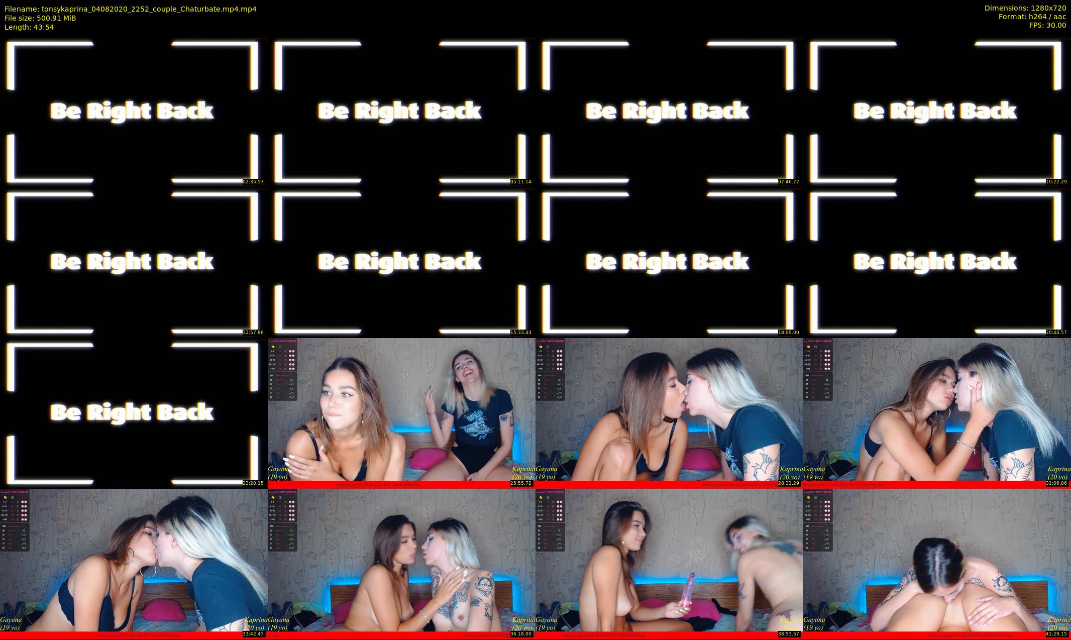 tonsykaprina — 44 minute Chaturbate couple cam show recording, 720p, Aug 4, 2020