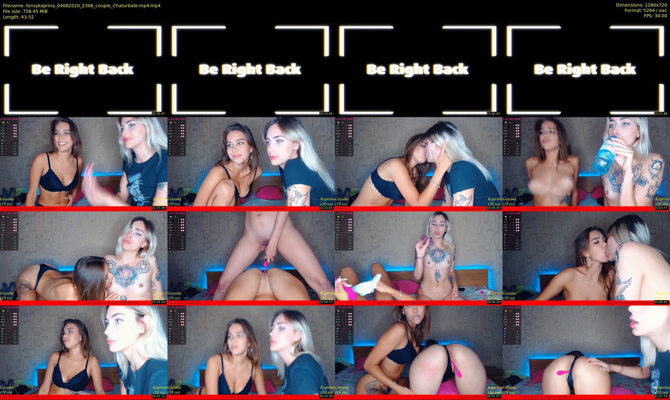 tonsykaprina — 44 minute Chaturbate couple cam show recording, 720p, Aug 4, 2020