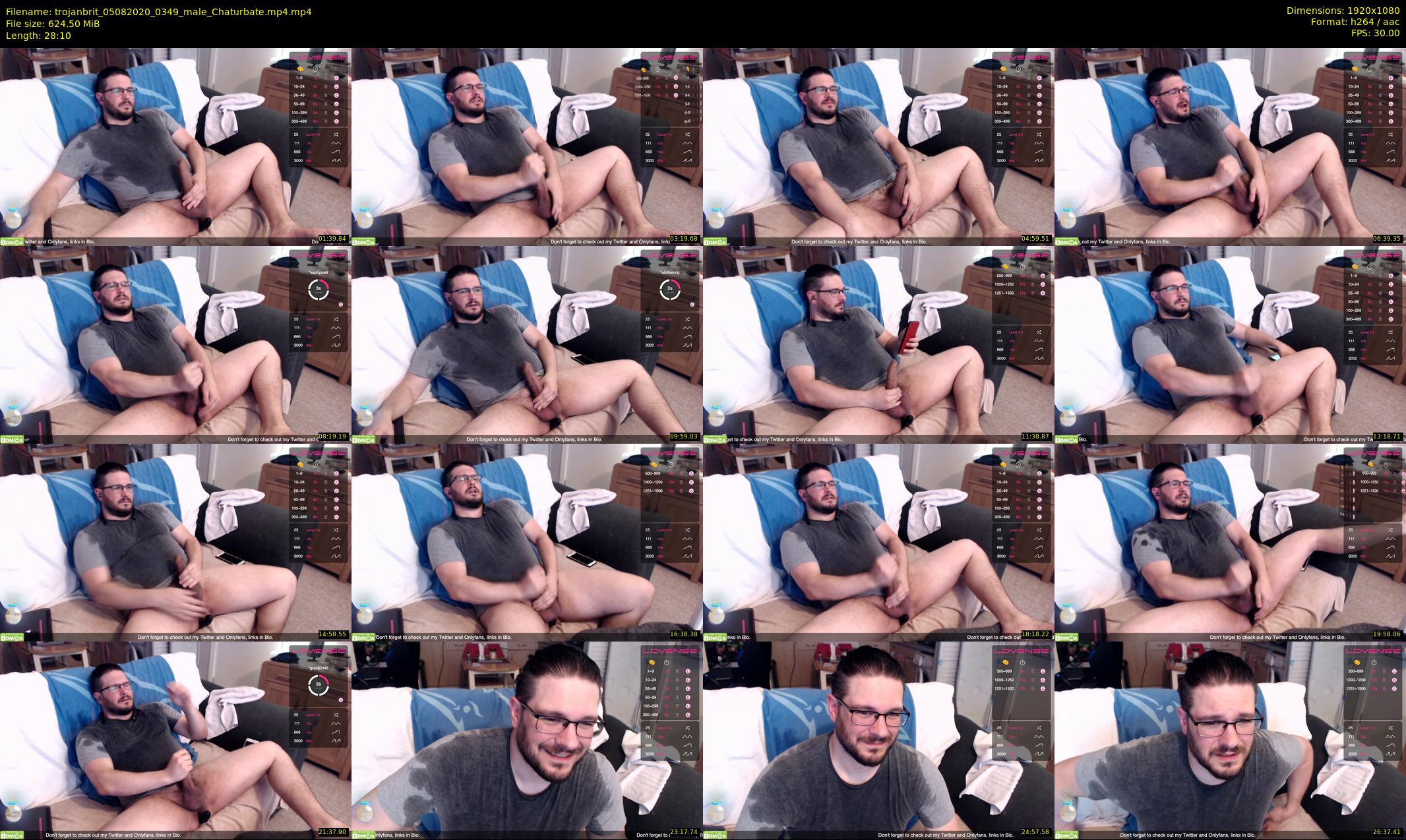 trojanbrit — 29 minute Chaturbate male cam show recording, 1080p, Aug 5, 2020