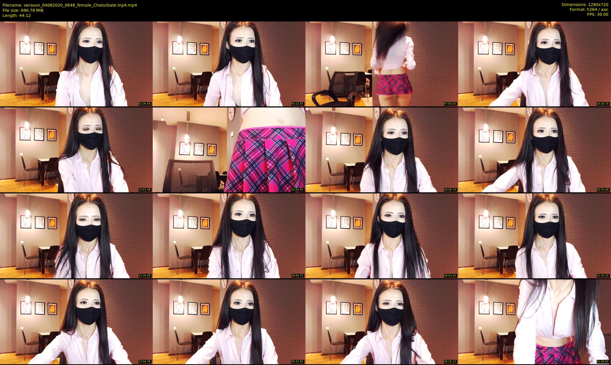 verasun — 45 minute Chaturbate female cam show recording, 720p, Aug 4, 2020