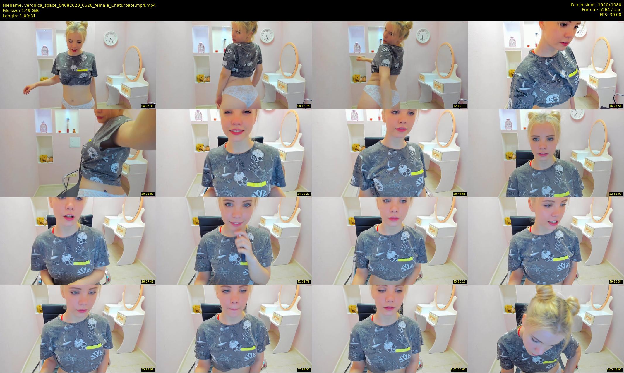 veronica_space — 70 minute Chaturbate female cam show recording, 1080p, Aug 4, 2020