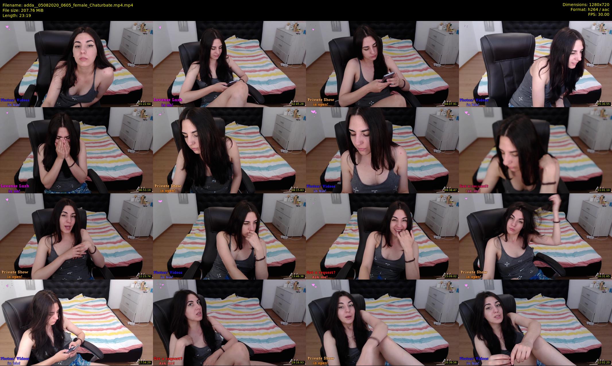 adda_ — 24 minute Chaturbate female cam show recording, 720p, Aug 5, 2020