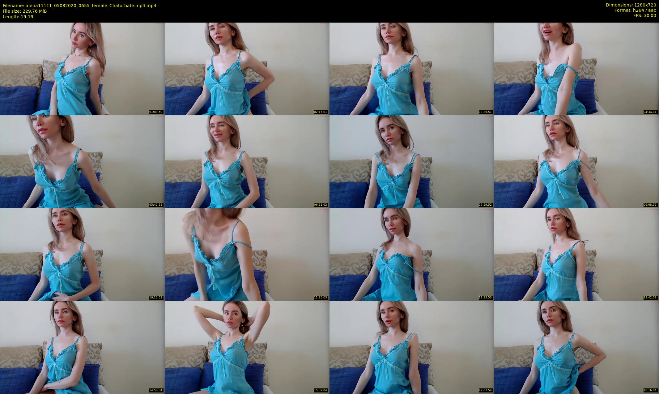 alena11111 — 20 minute Chaturbate female cam show recording, 720p, Aug 5, 2020