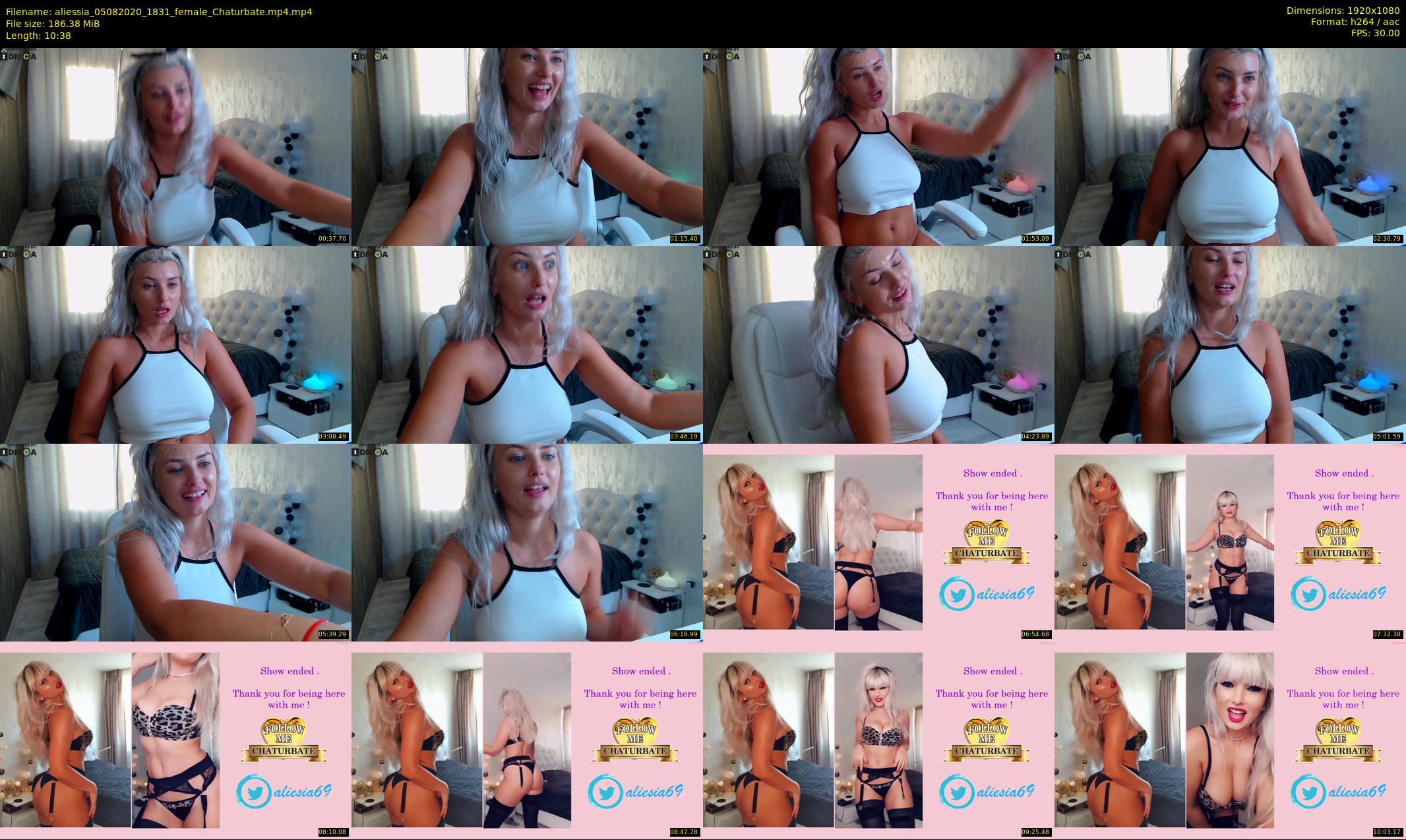 aliessia — 11 minute Chaturbate female cam show recording, 1080p, Aug 5, 2020