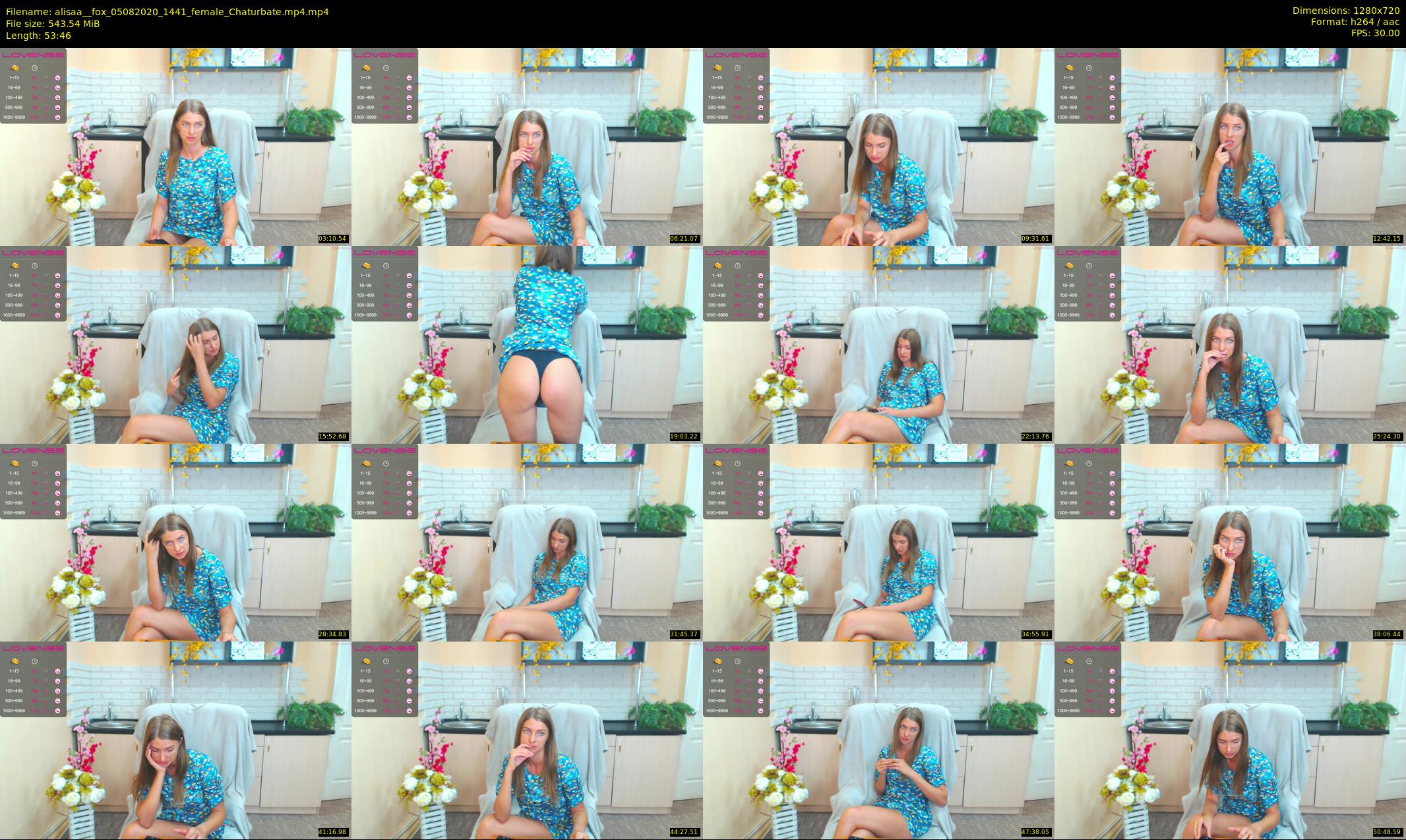 alisaa__fox — 54 minute Chaturbate female cam show recording, 720p, Aug 5, 2020