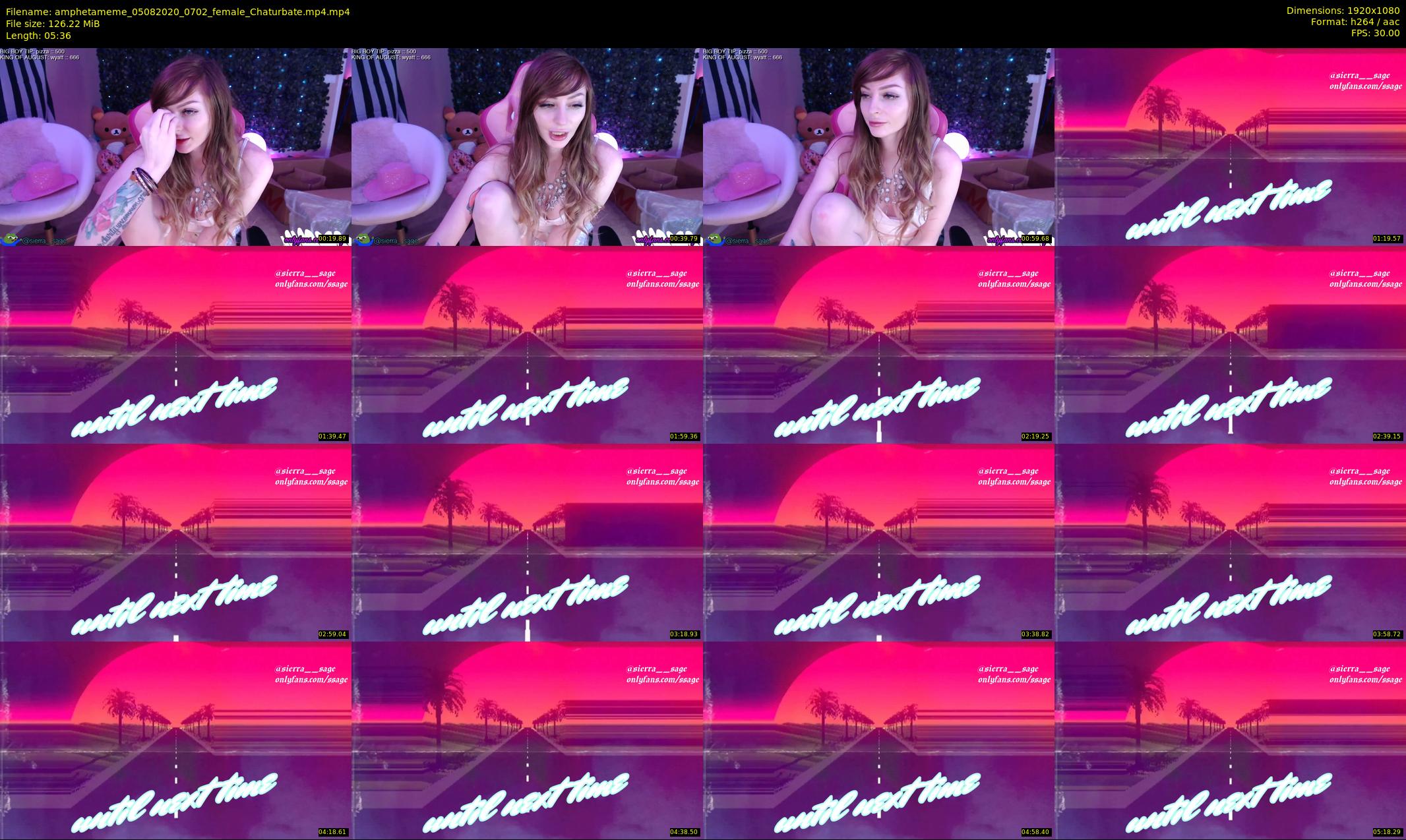 amphetameme — 6 minute Chaturbate female cam show recording, 1080p, Aug 5, 2020