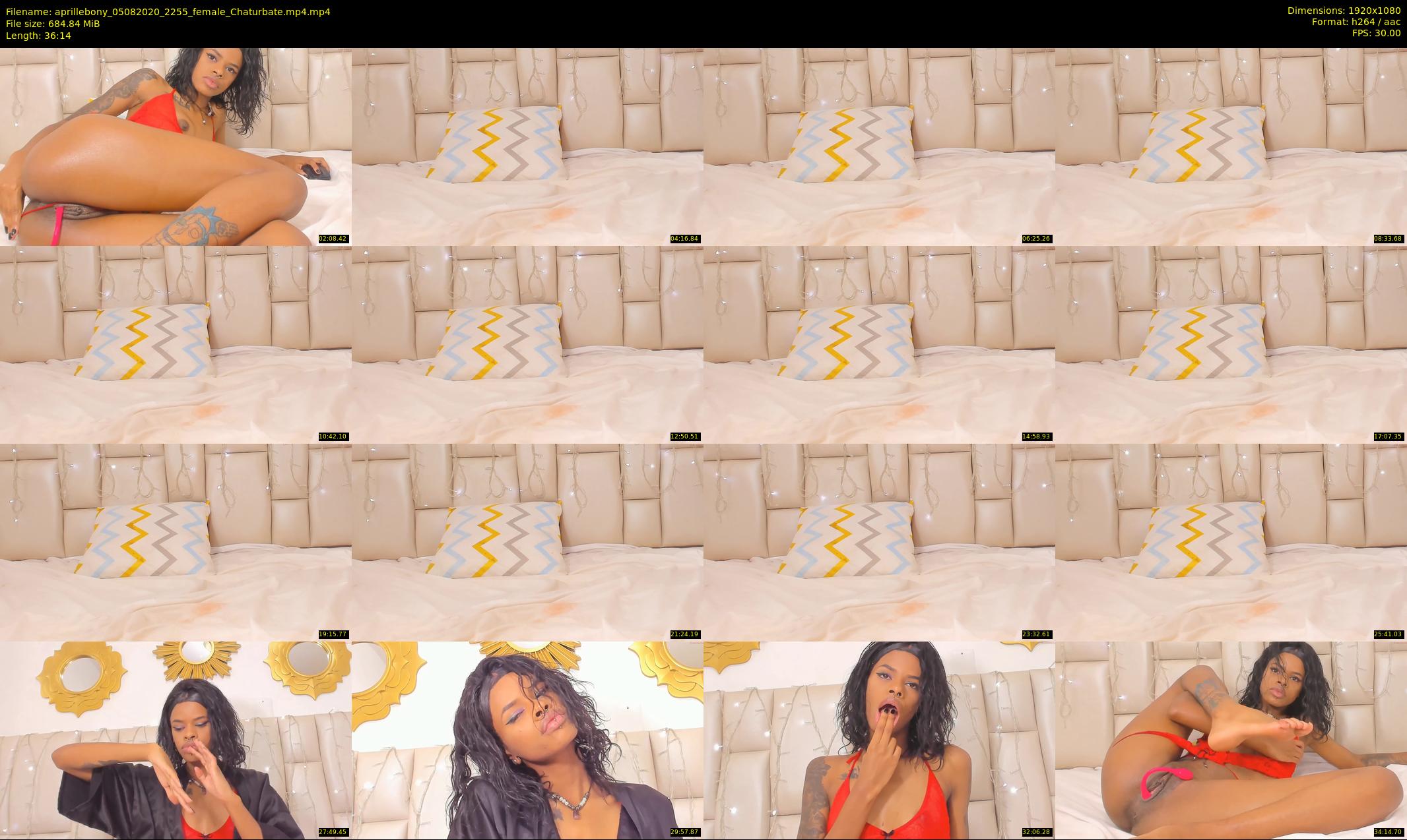 aprillebony — 37 minute Chaturbate female cam show recording, 1080p, Aug 5, 2020