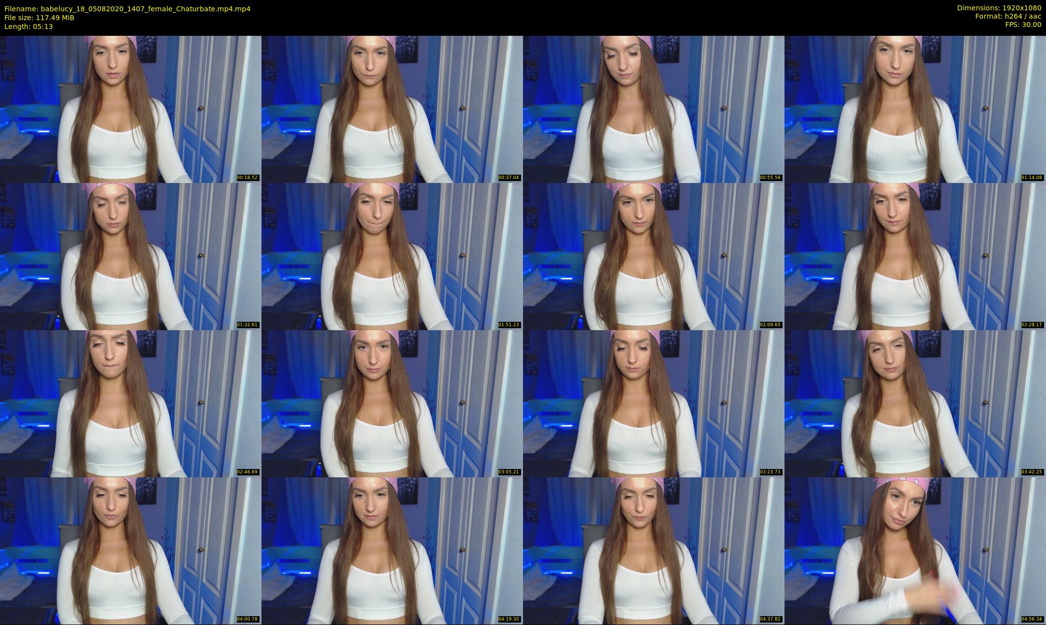 babelucy_18 — 6 minute Chaturbate female cam show recording, 1080p, Aug 5, 2020