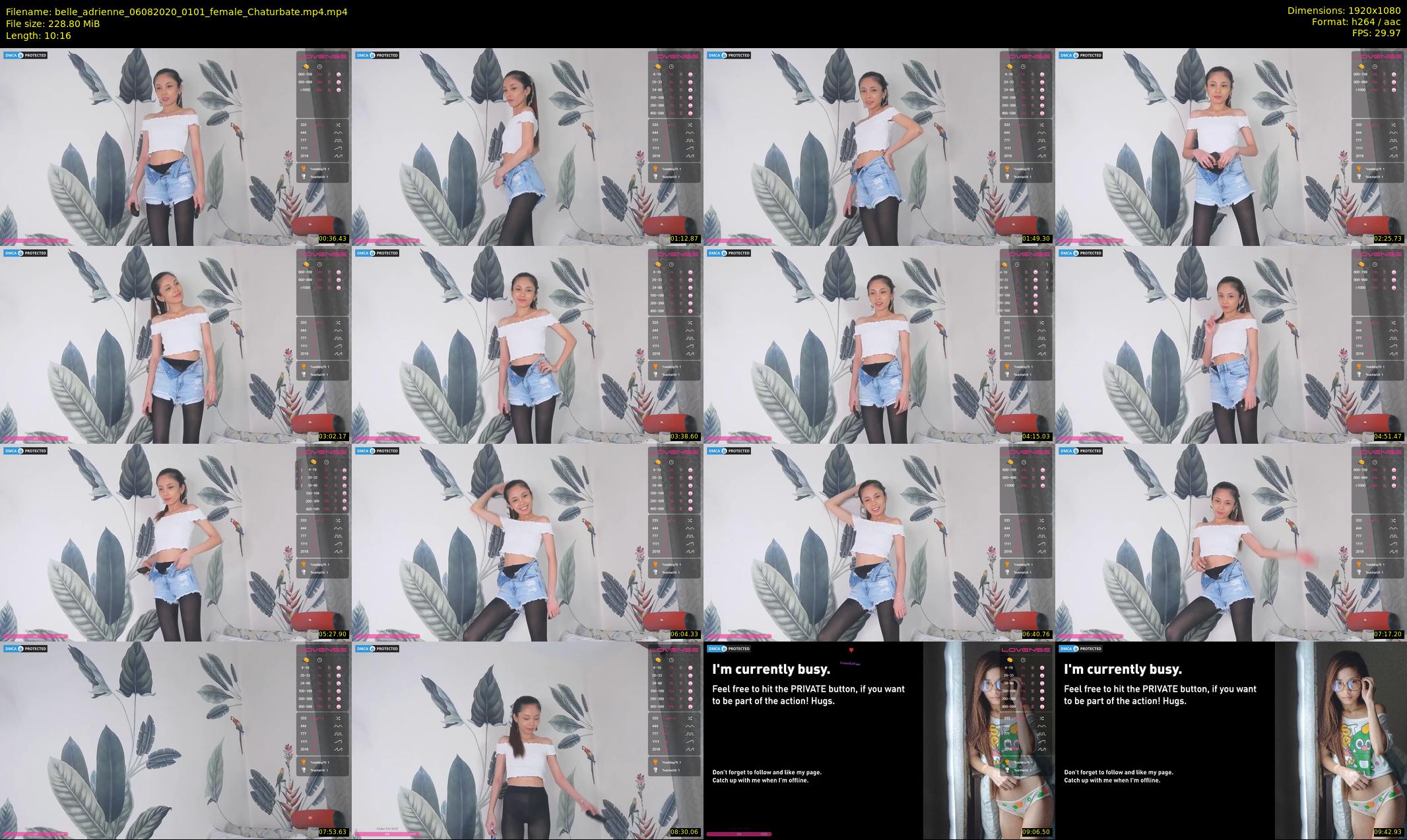 belle_adrienne — 11 minute Chaturbate couple cam show recording, 1080p, Aug 6, 2020