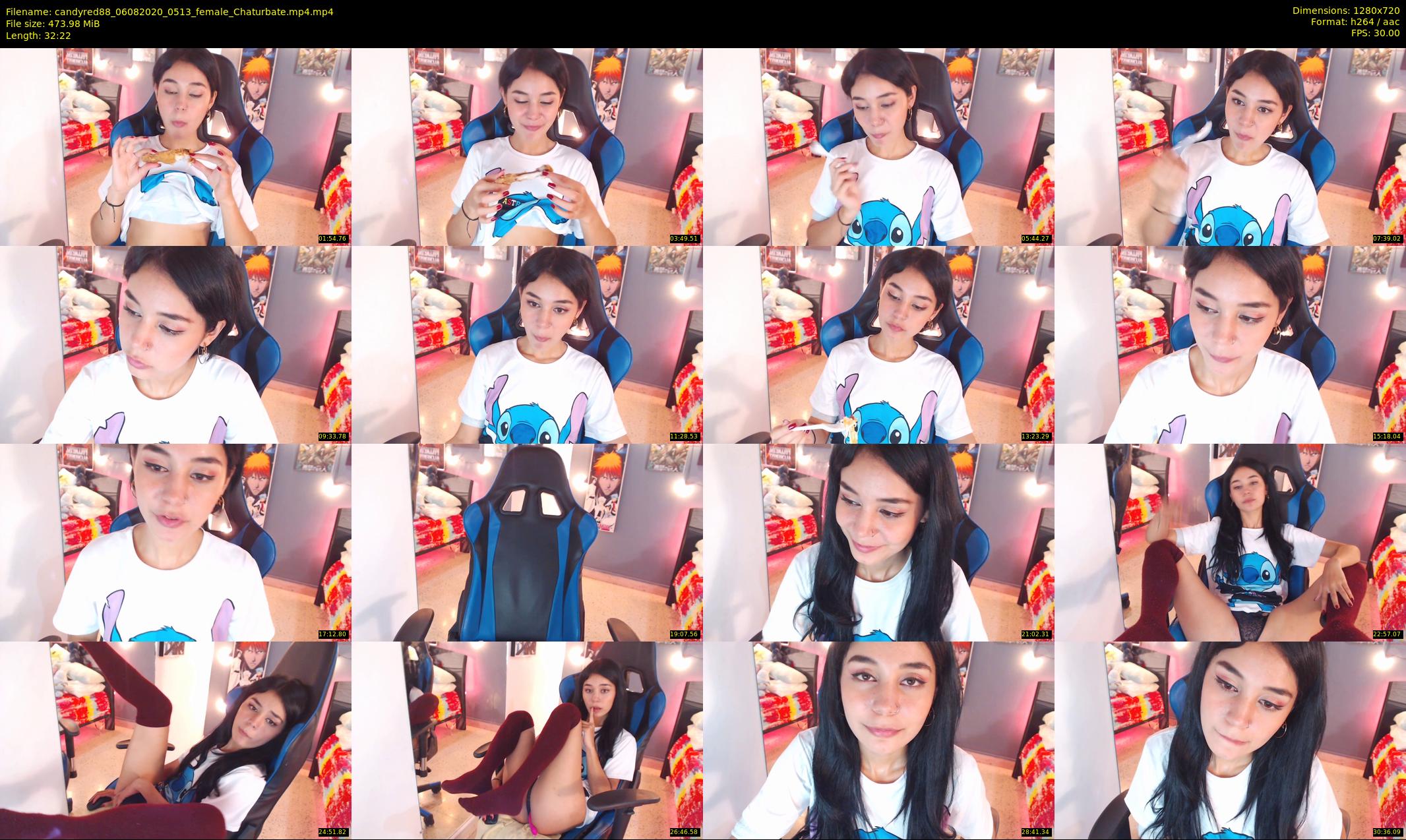 candyred88 — 33 minute Chaturbate female cam show recording, 720p, Aug 6, 2020