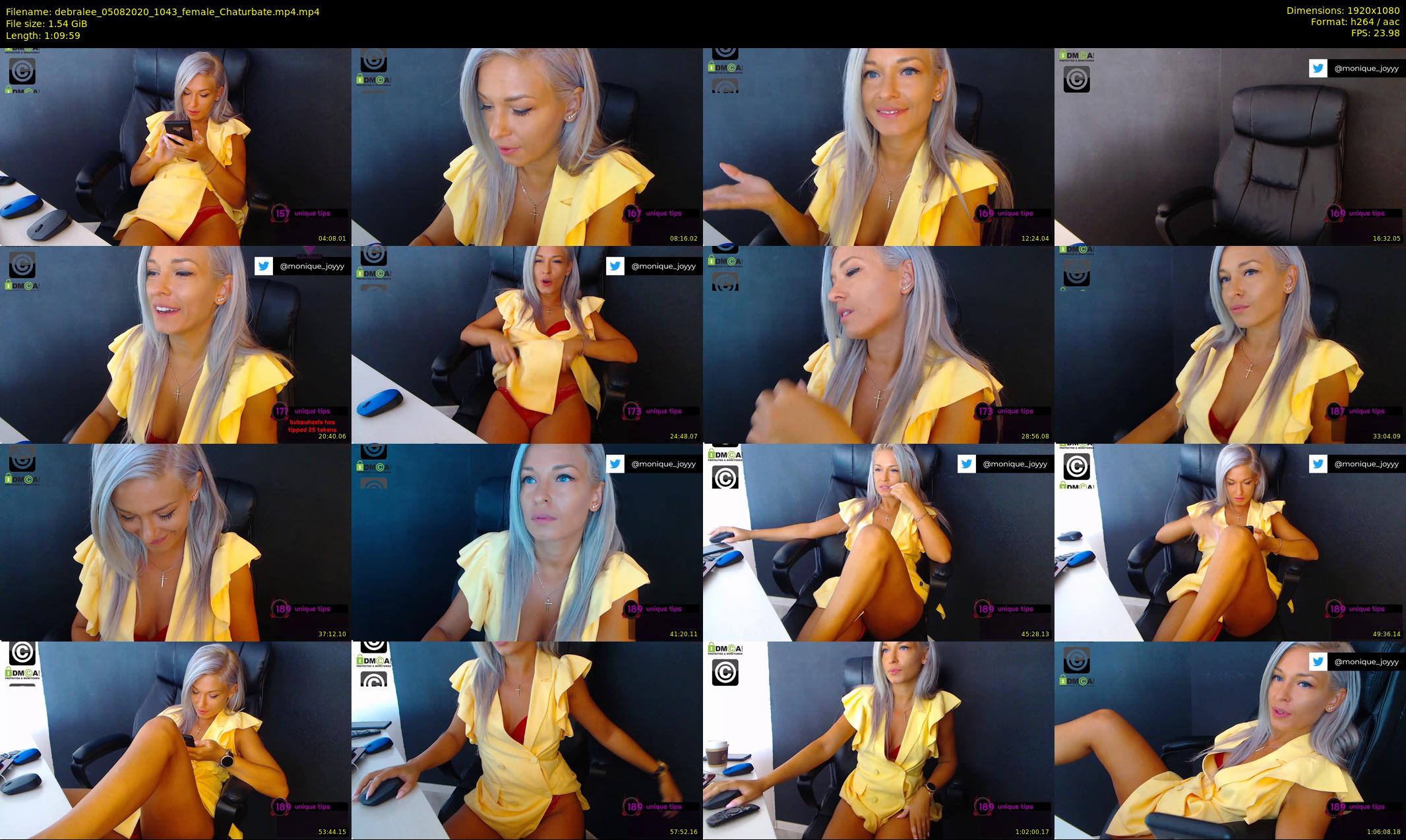 debralee — 70 minute Chaturbate female cam show recording, 1080p, Aug 5, 2020
