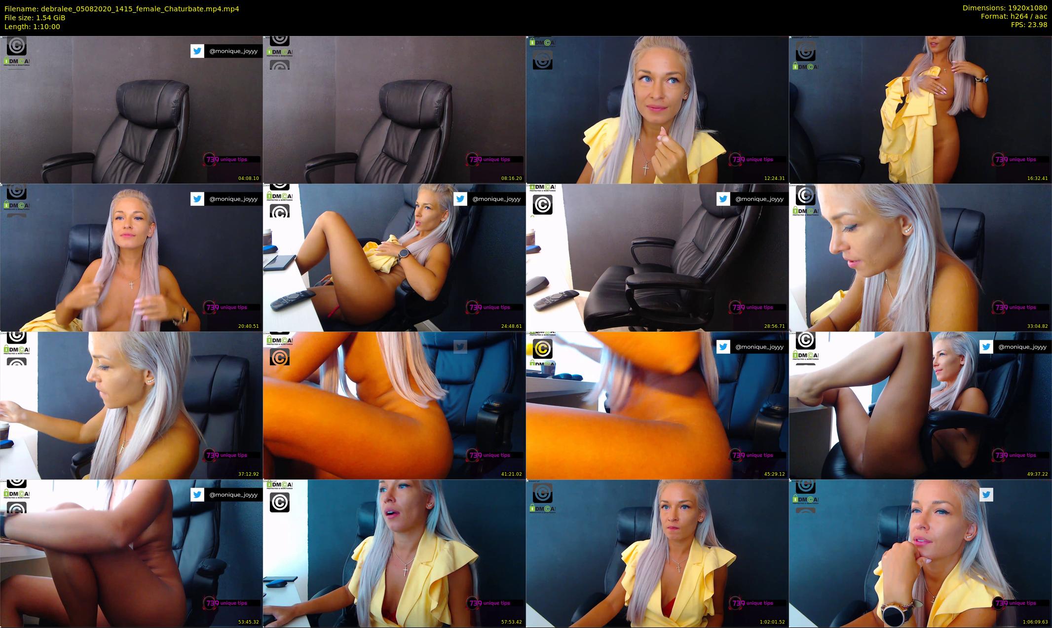 debralee — 70 minute Chaturbate female cam show recording, 1080p, Aug 5, 2020