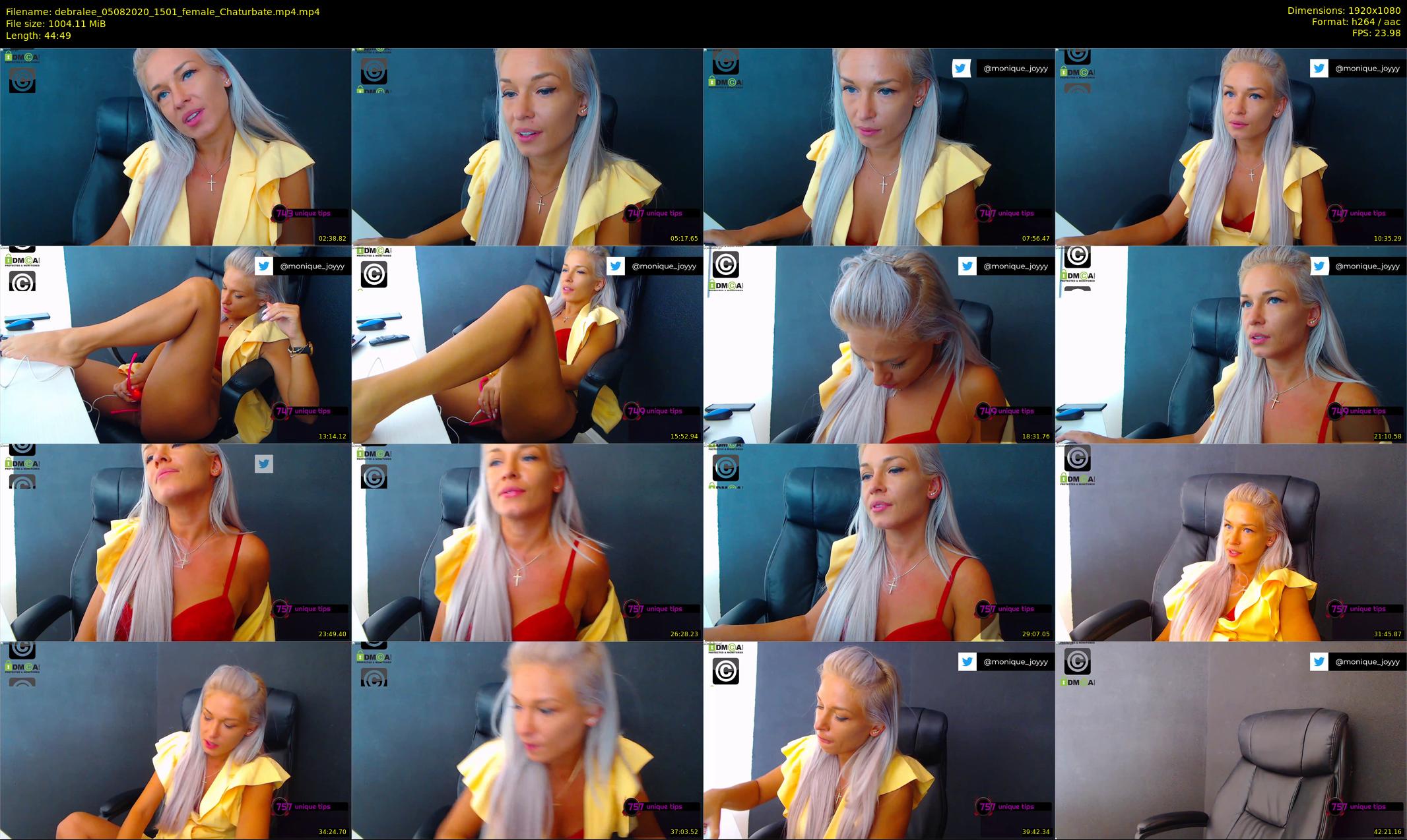 debralee — 45 minute Chaturbate female cam show recording, 1080p, Aug 5, 2020