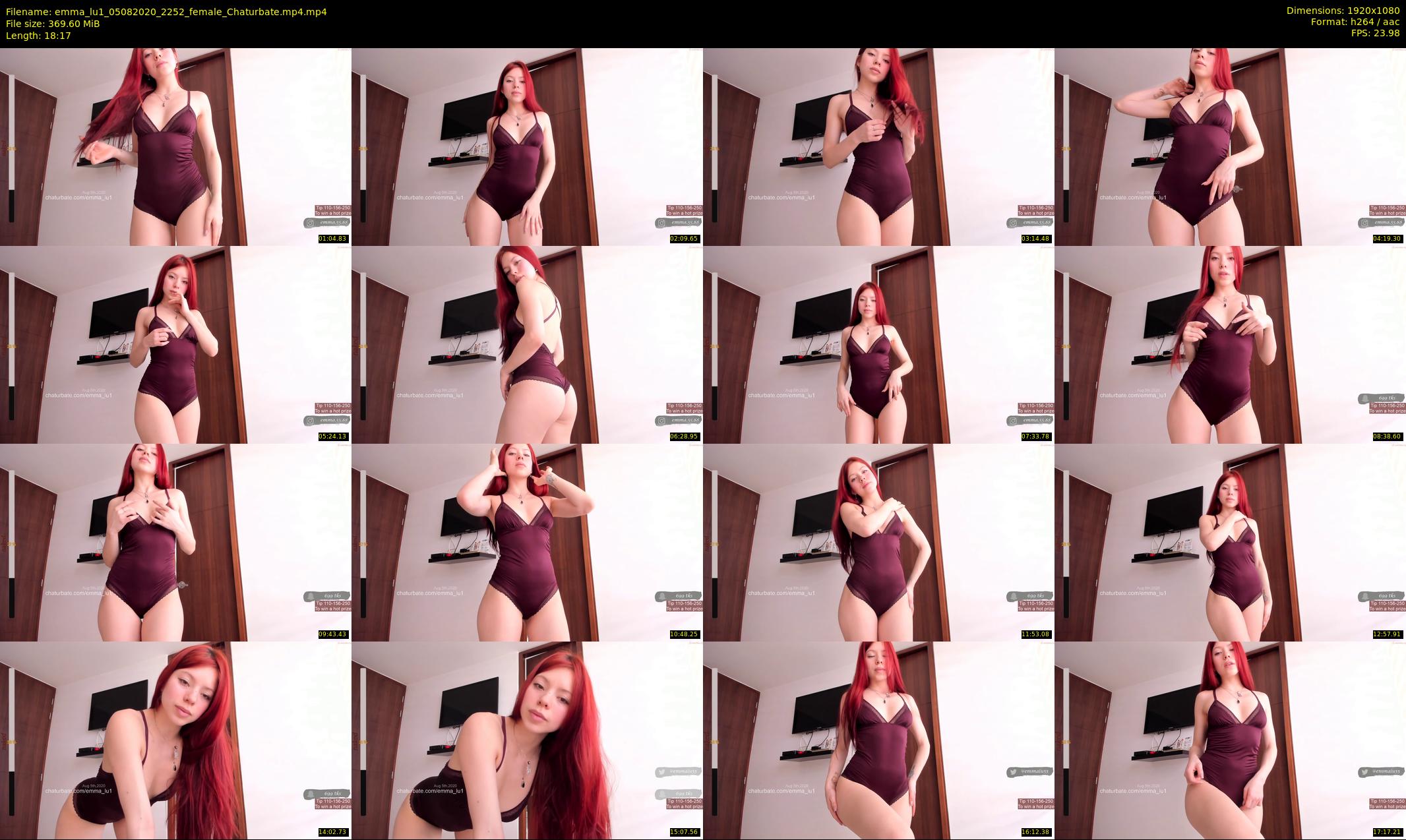 emma_lu1 — 19 minute Chaturbate female cam show recording, 1080p, Aug 5, 2020
