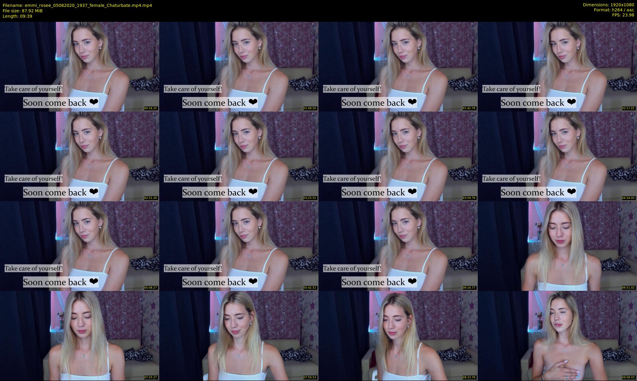 emmi_rosee — 10 minute Chaturbate female cam show recording, 1080p, Aug 5, 2020