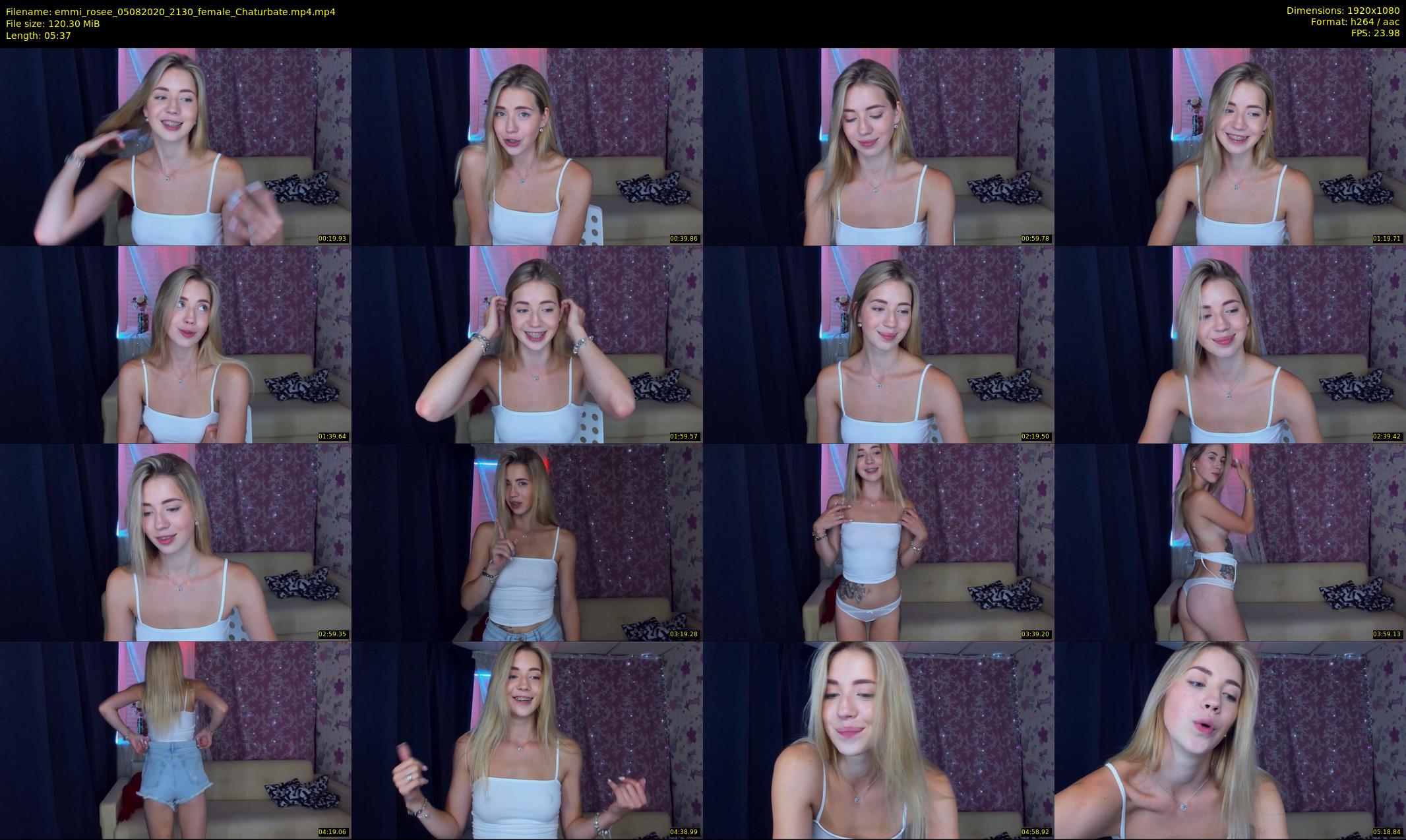 emmi_rosee — 6 minute Chaturbate female cam show recording, 1080p, Aug 5, 2020