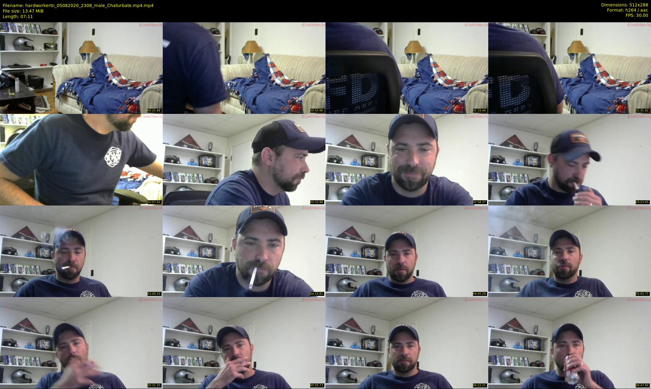 hardworkertn — 8 minute Chaturbate male cam show recording, SD, Aug 5, 2020