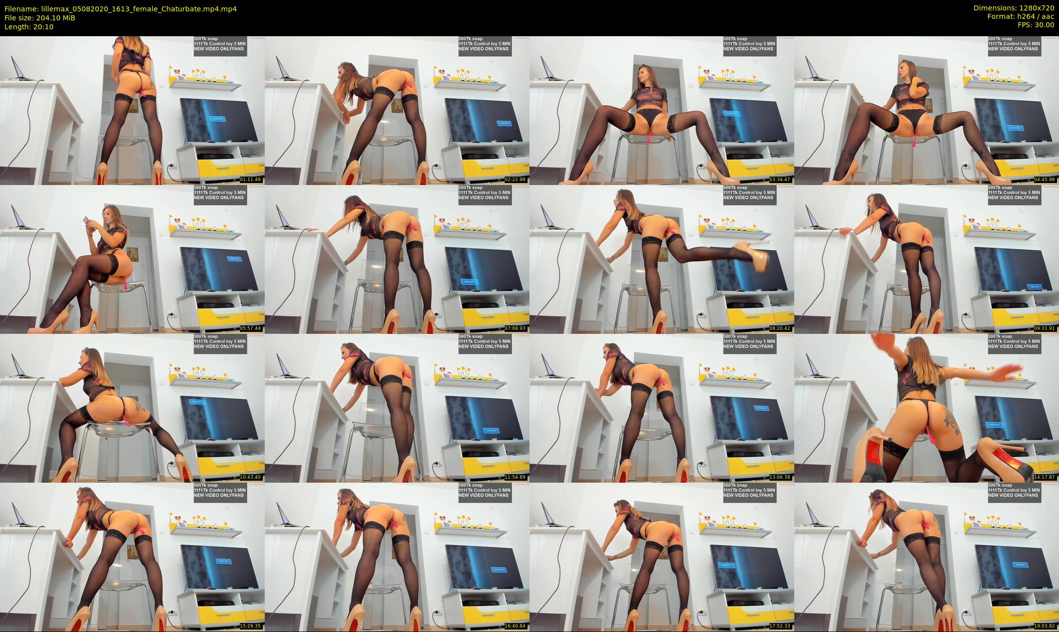 lillemax — 21 minute Chaturbate female cam show recording, 720p, Aug 5, 2020