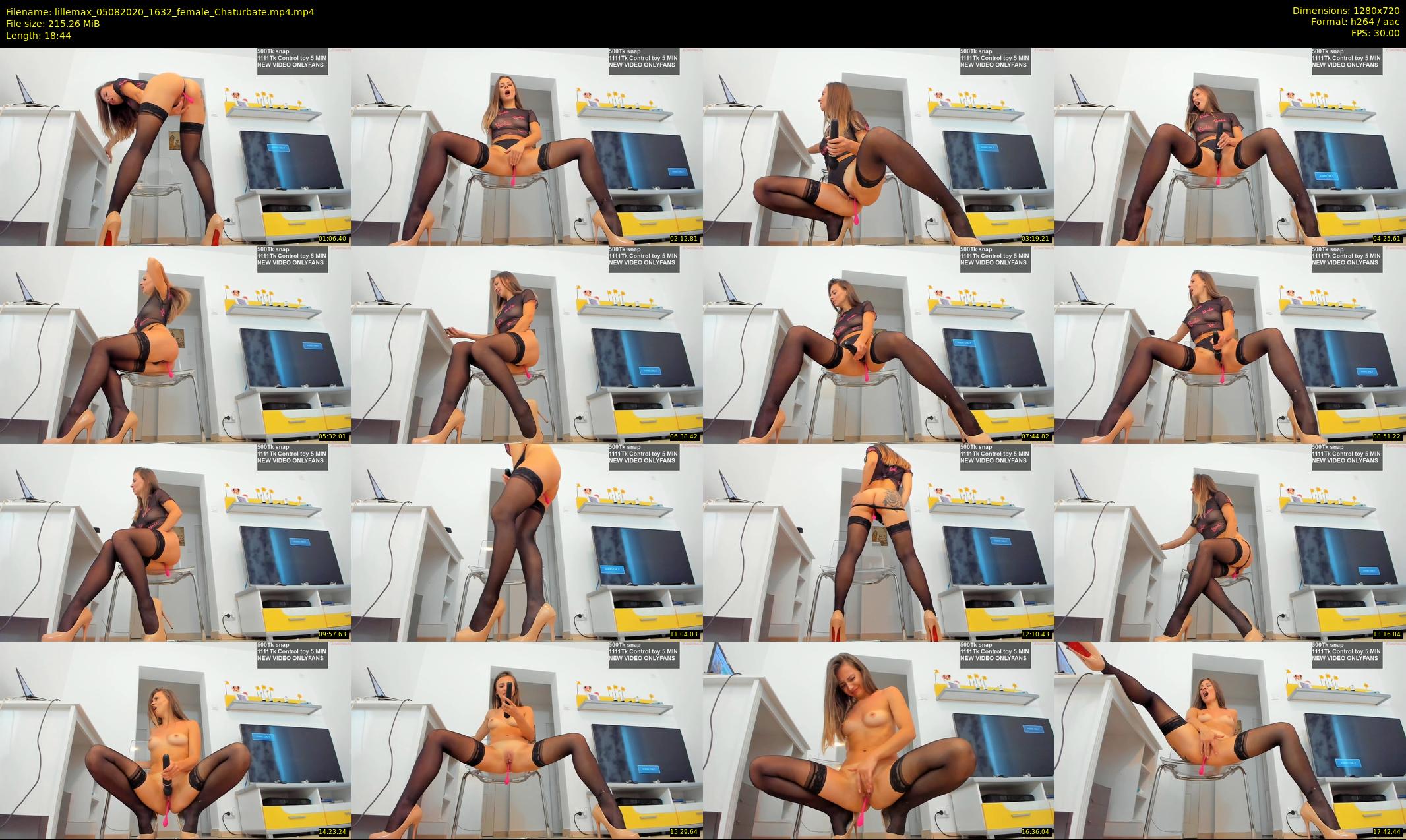 lillemax — 19 minute Chaturbate female cam show recording, 720p, Aug 5, 2020