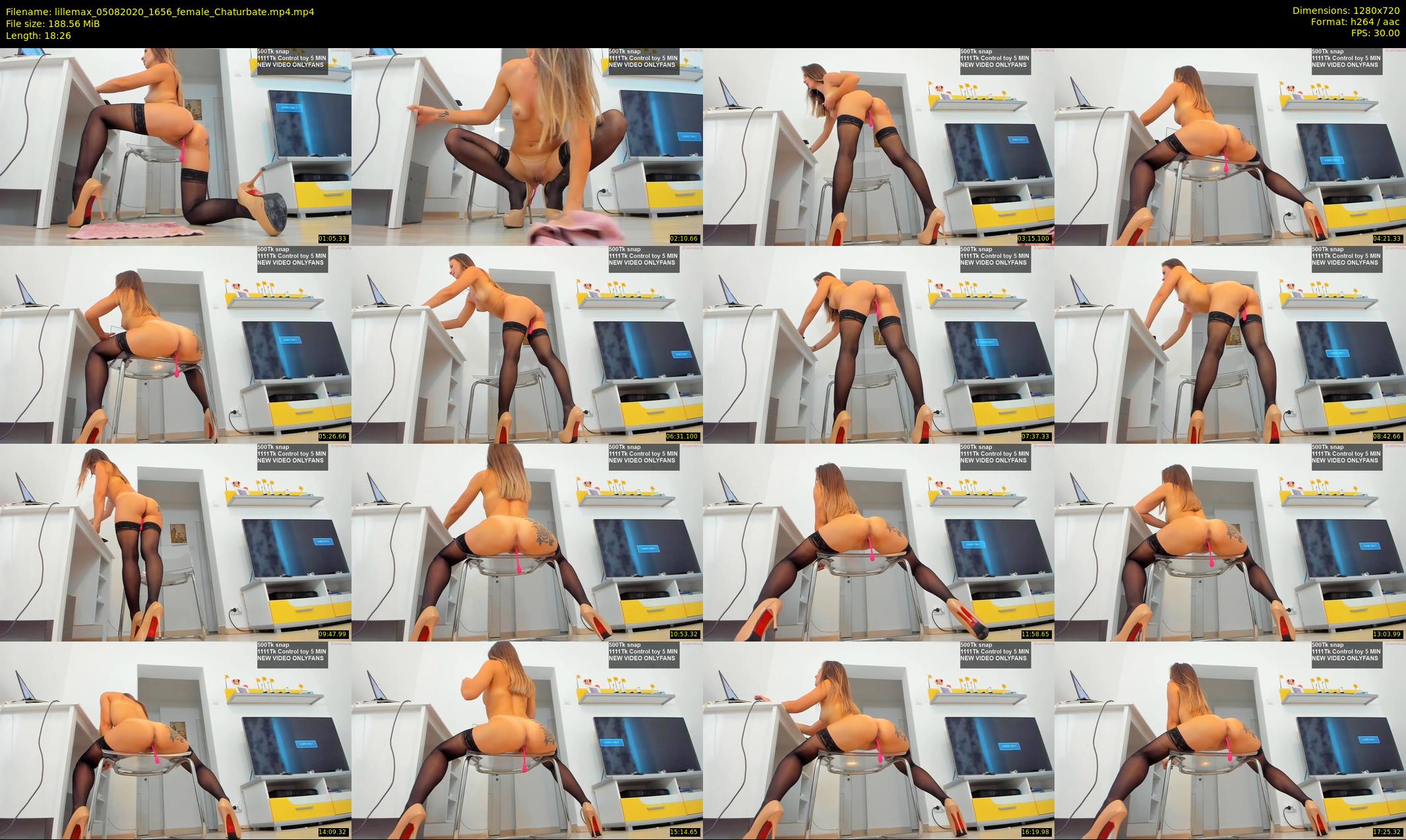 lillemax — 19 minute Chaturbate female cam show recording, 720p, Aug 5, 2020