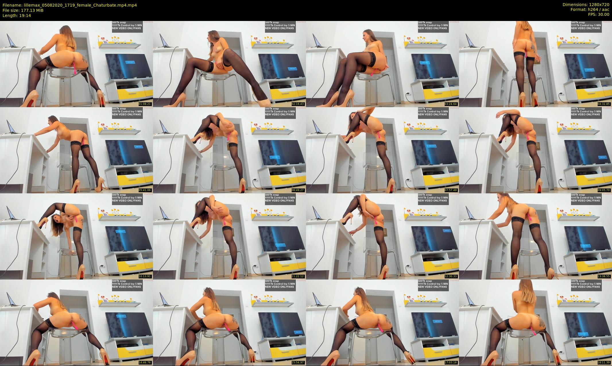 lillemax — 20 minute Chaturbate female cam show recording, 720p, Aug 5, 2020