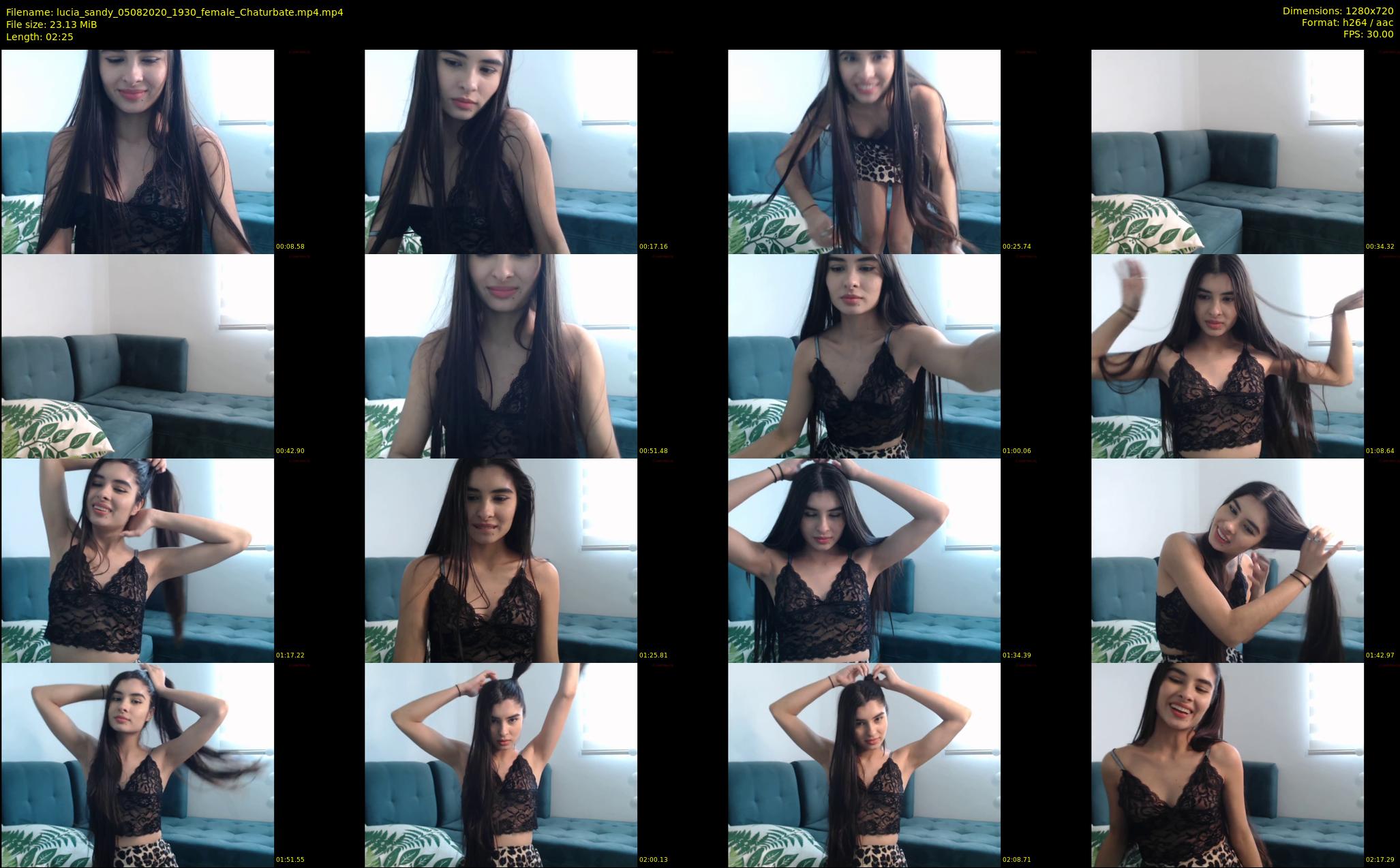 lucia_sandy — 3 minute Chaturbate female cam show recording, 720p, Aug 5, 2020