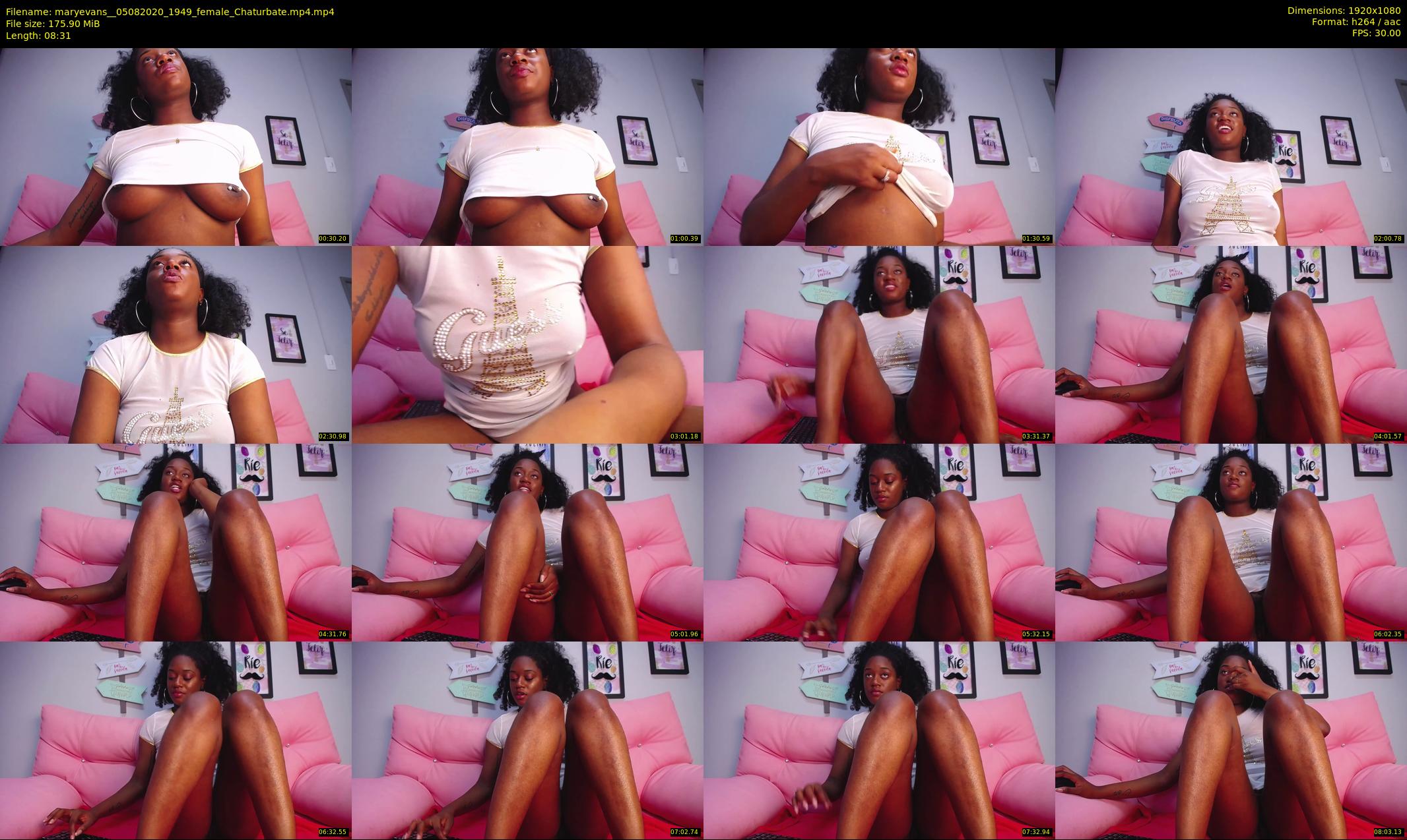 maryevans_ — 9 minute Chaturbate female cam show recording, 1080p, Aug 5, 2020