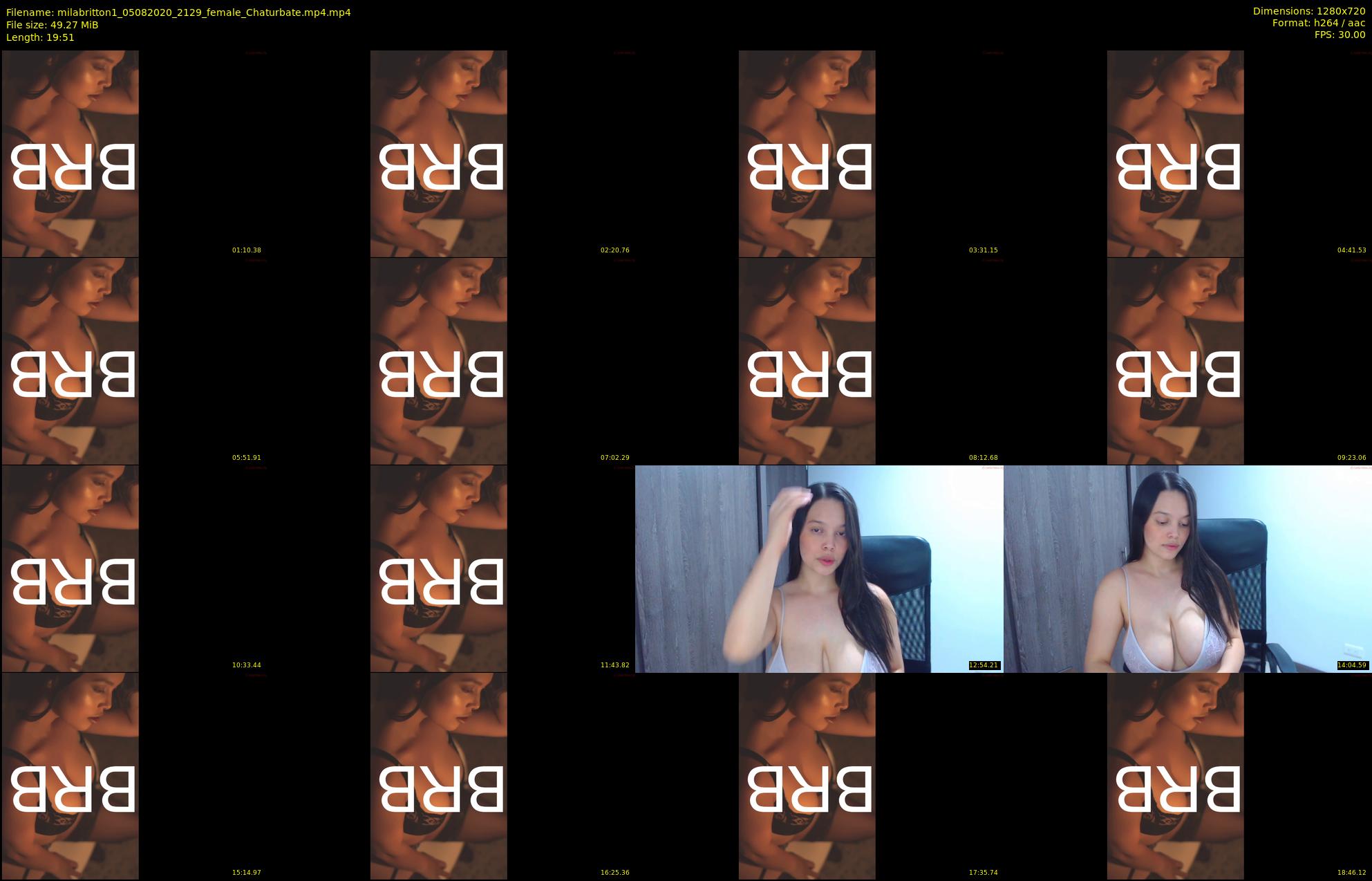 milabritton1 — 20 minute Chaturbate female cam show recording, 720p, Aug 5, 2020
